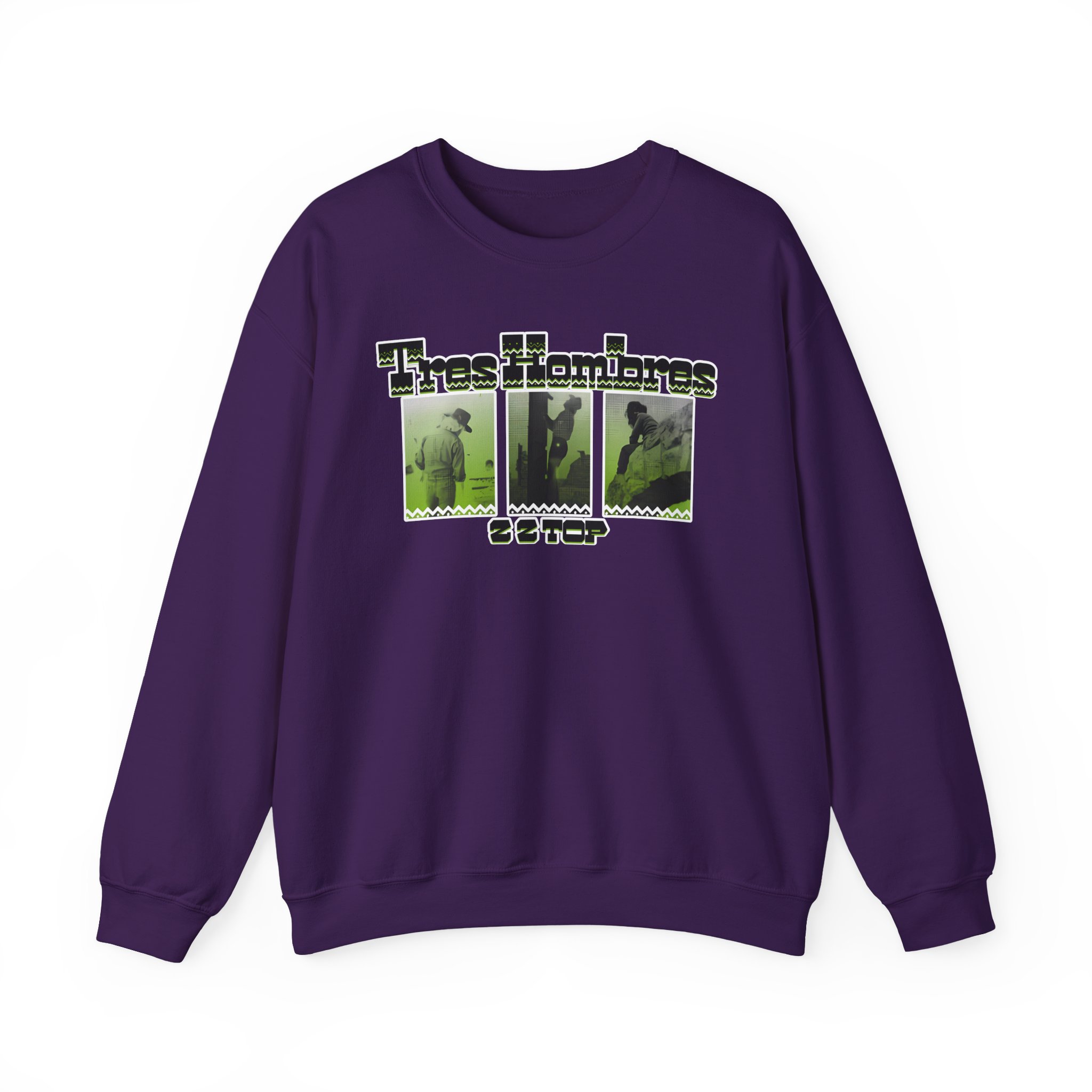 Zz Top 3 Hombres Unisex Heavy Blendâ„¢ Crewneck Sweatshirt