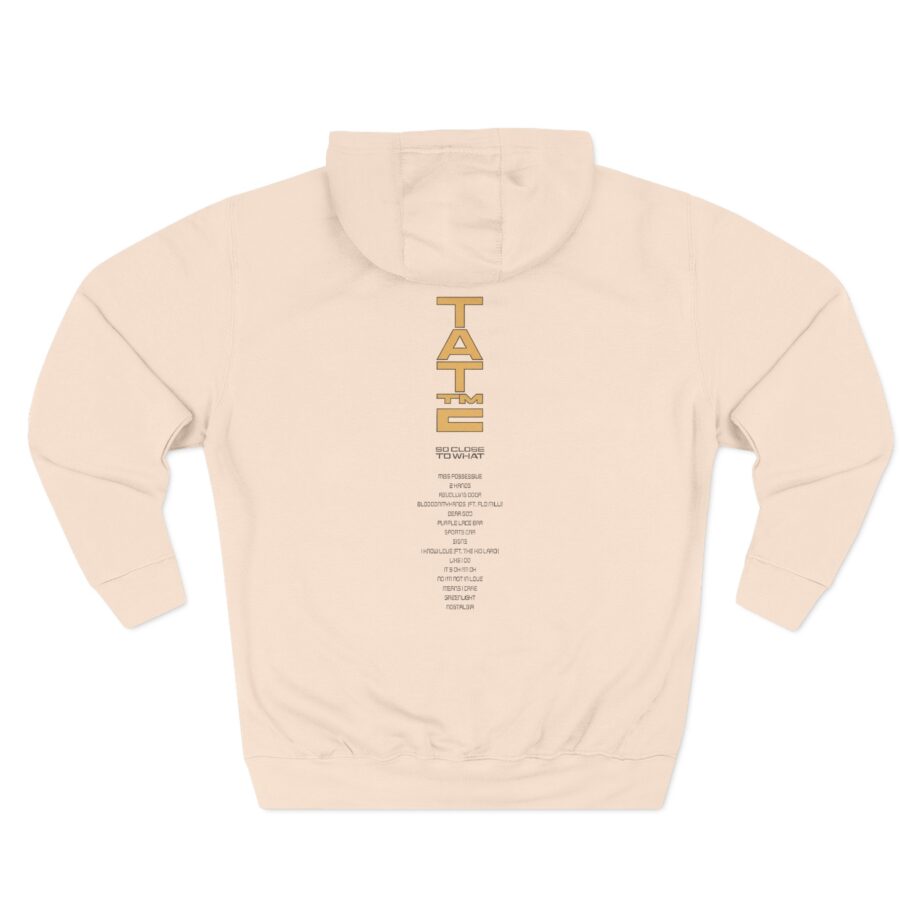 Tate Mcrae Tracklist Three-Panel Fleece Hoodie