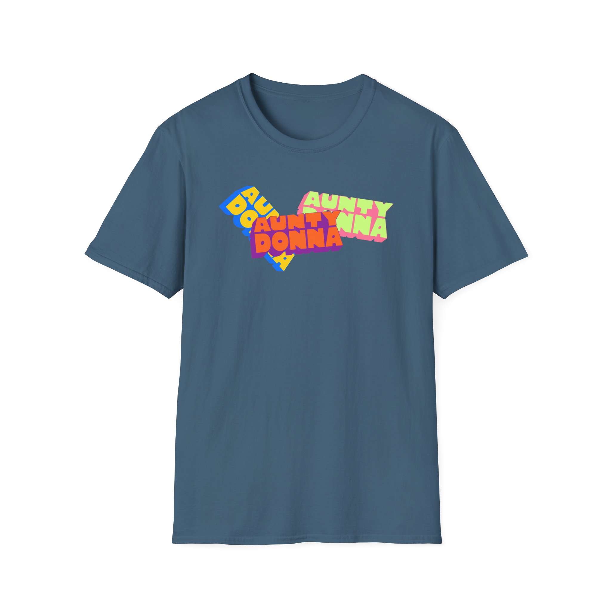 Aunty Donna Three Logo Unisex Softstyle T-Shirt
