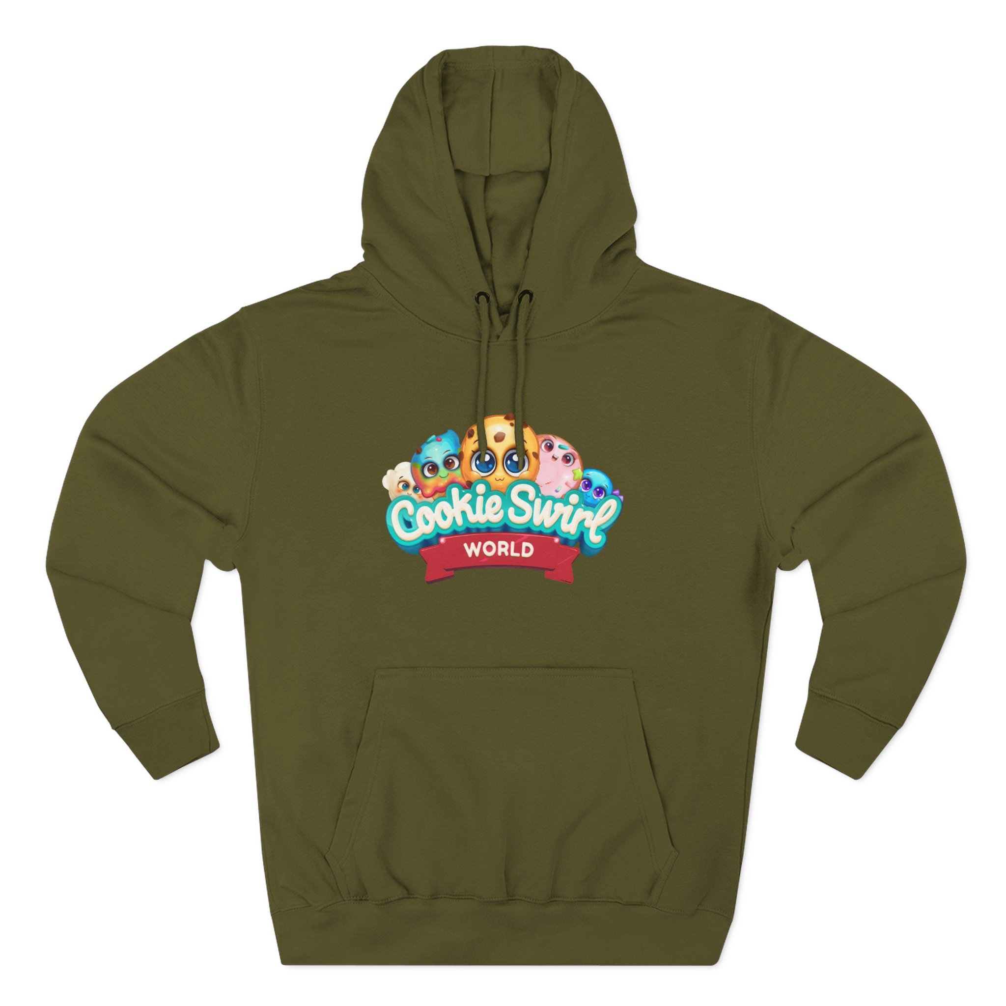 Cookieswirlc Three-Panel Fleece Hoodie