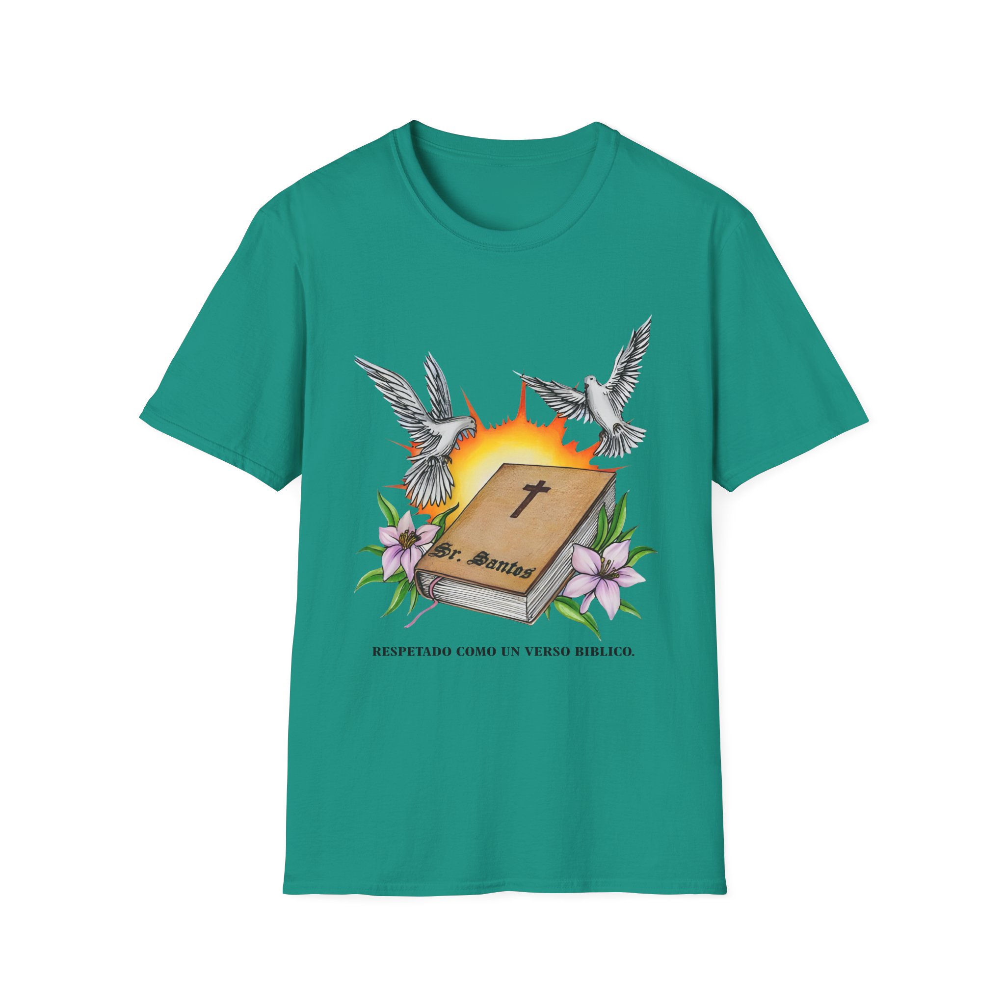 Arcangel Respira Como Un Verso Biblico Unisex Softstyle T-Shirt