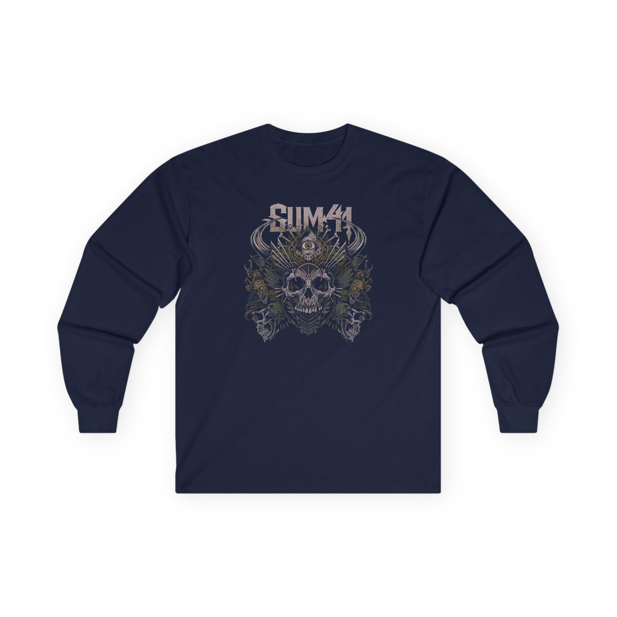 Sum 41 Skull Pyramid Unisex Ultra Cotton Long Sleeve Tee