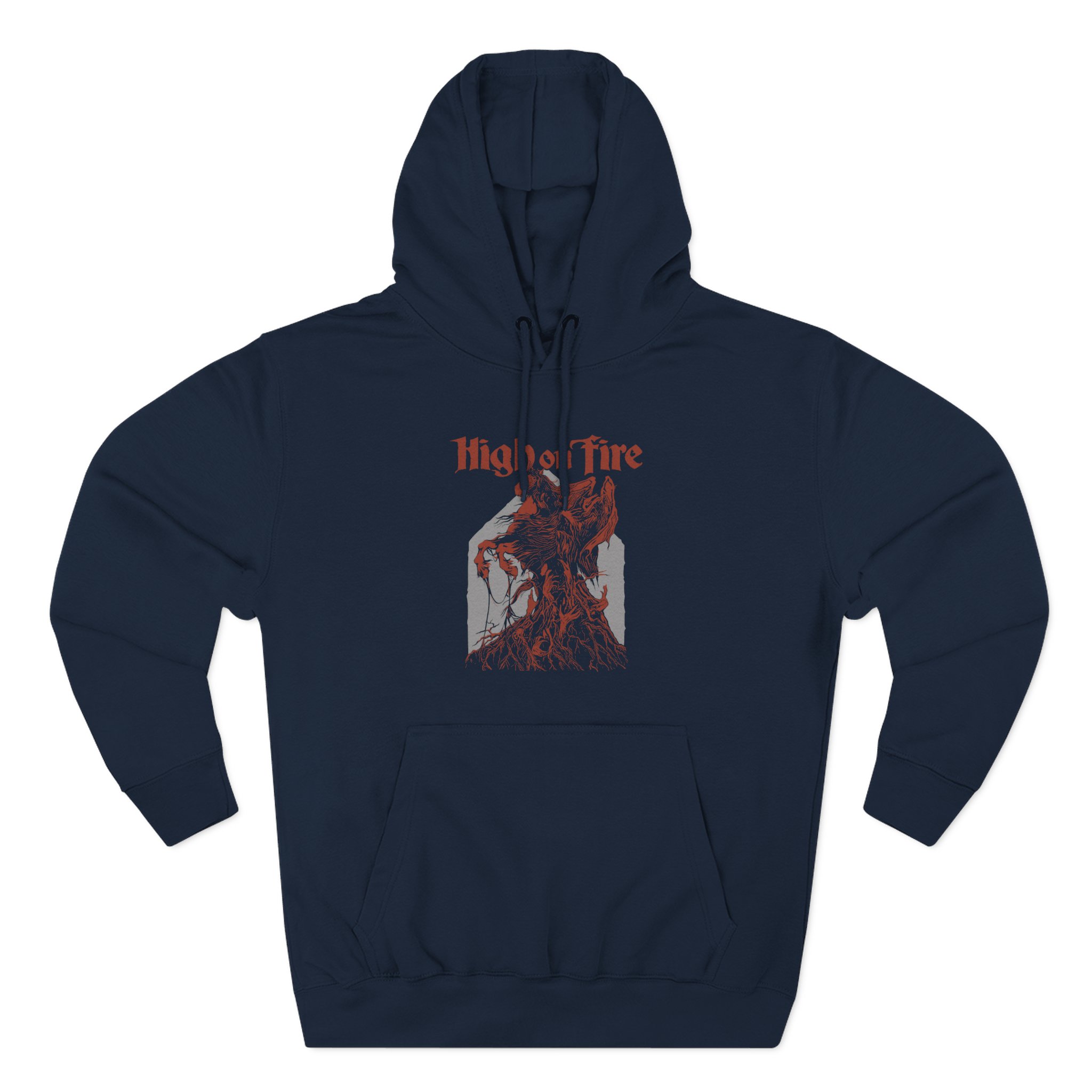 High on Fire Dark Horse Three-Panel Fleece Hoodie