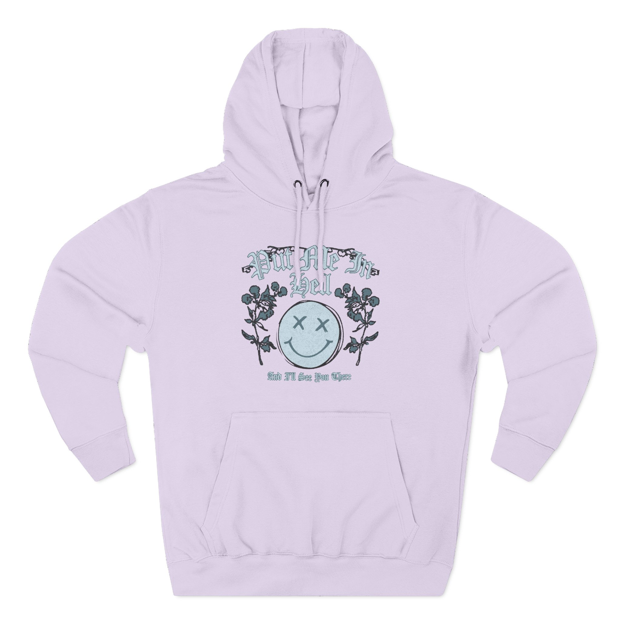 Kallmekris Put Me in Hell Three-Panel Fleece Hoodie