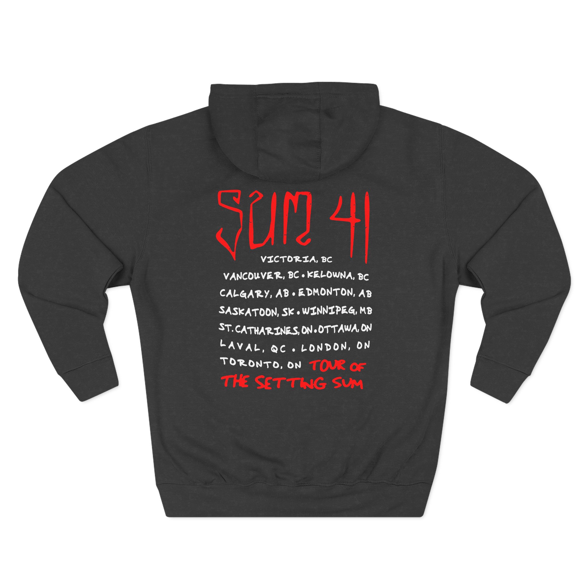 Sum 41 Skull Sketch Tour Three-Panel Fleece Hoodie