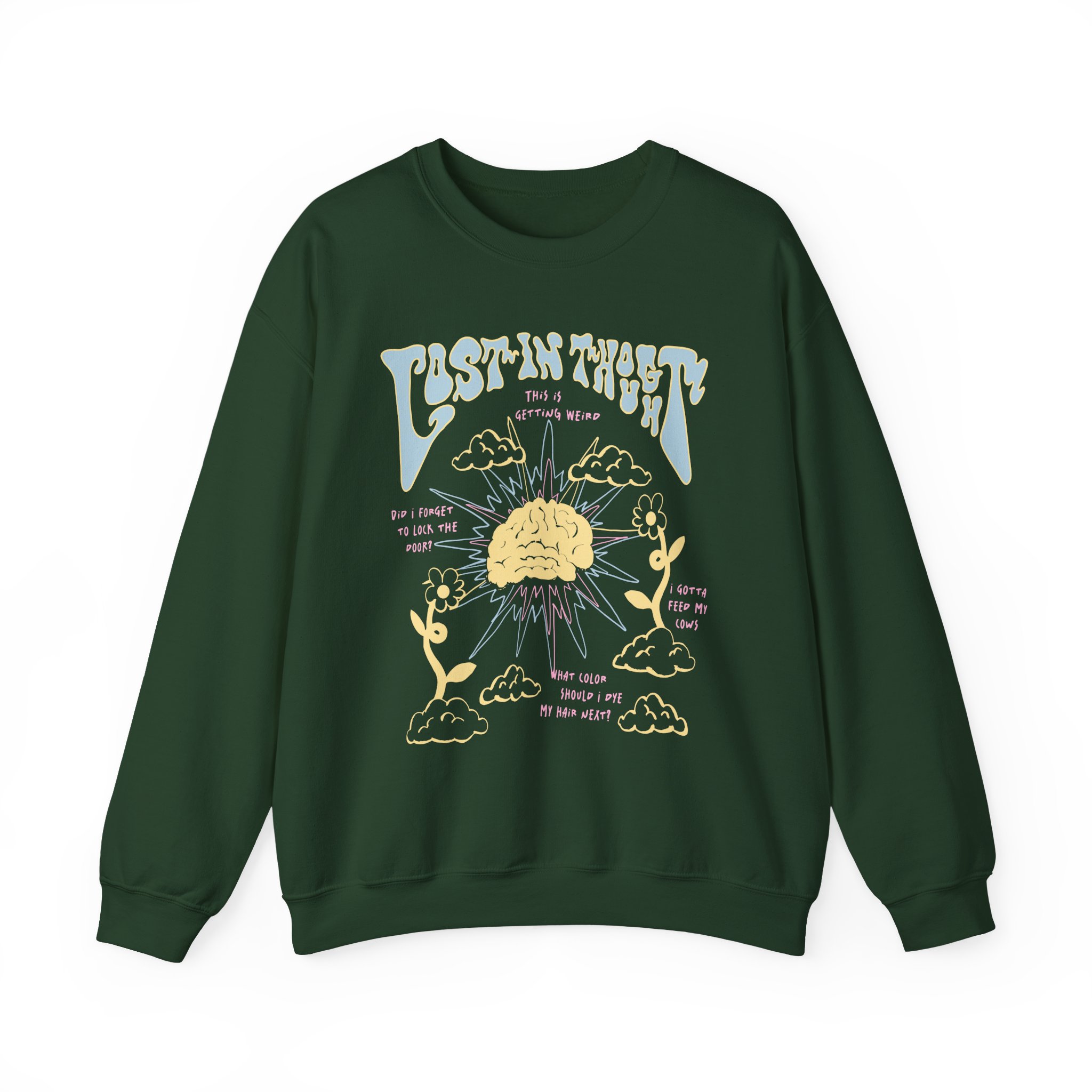 Kallmekris Lost In Thought Unisex Heavy Blendâ„¢ Crewneck Sweatshirt