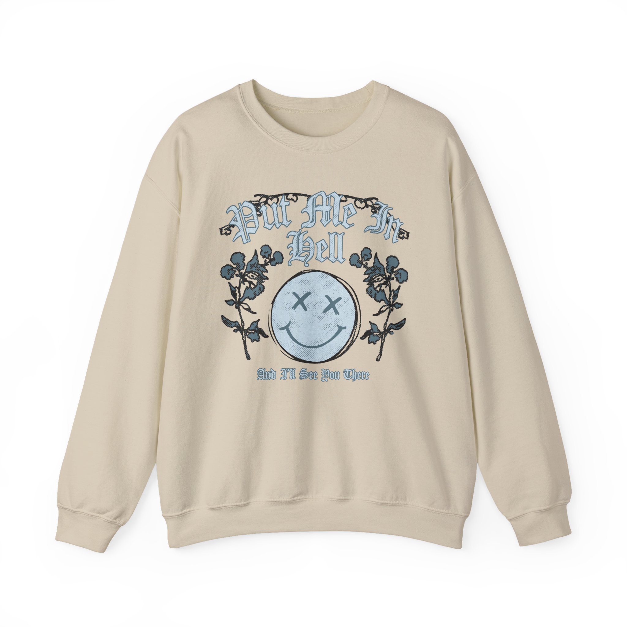 Kallmekris Put Me in Hell Unisex Heavy Blendâ„¢ Crewneck Sweatshirt