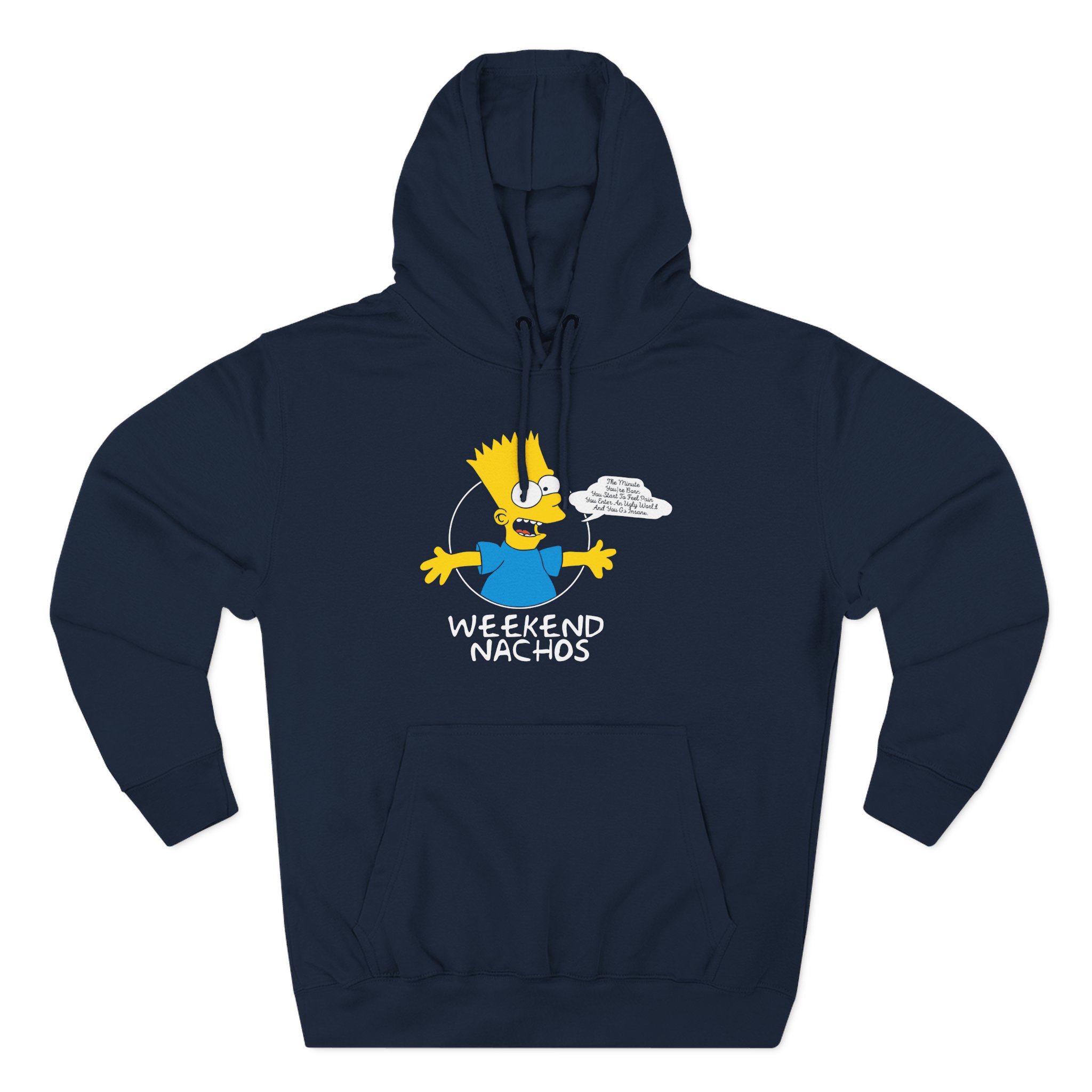Weekend Nachos Three-Panel Fleece Hoodie