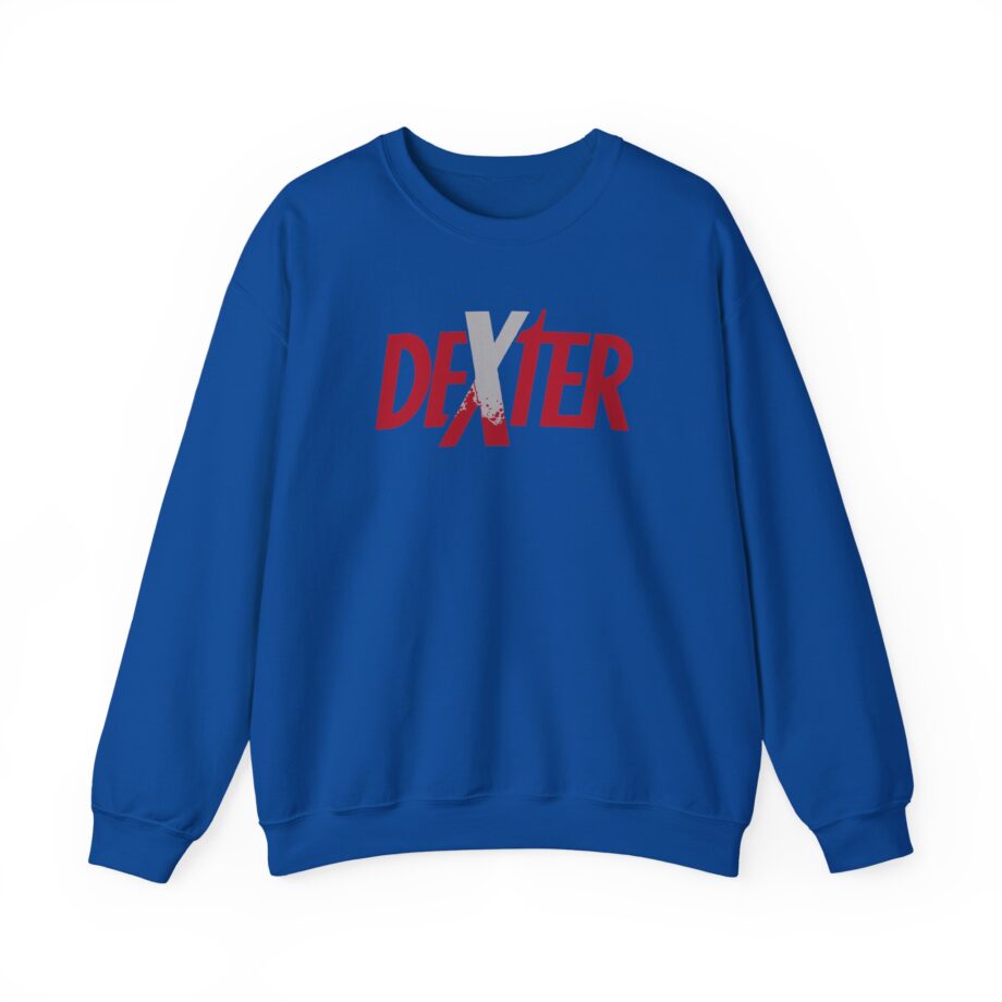 Dexter Spatter Logo Unisex Heavy Blend™ Crewneck Sweatshirt