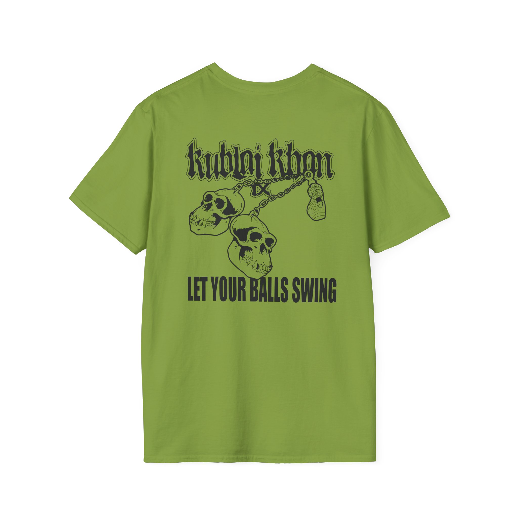 Kublai Khan - Let the Balls Swing Natural Unisex Softstyle T-Shirt
