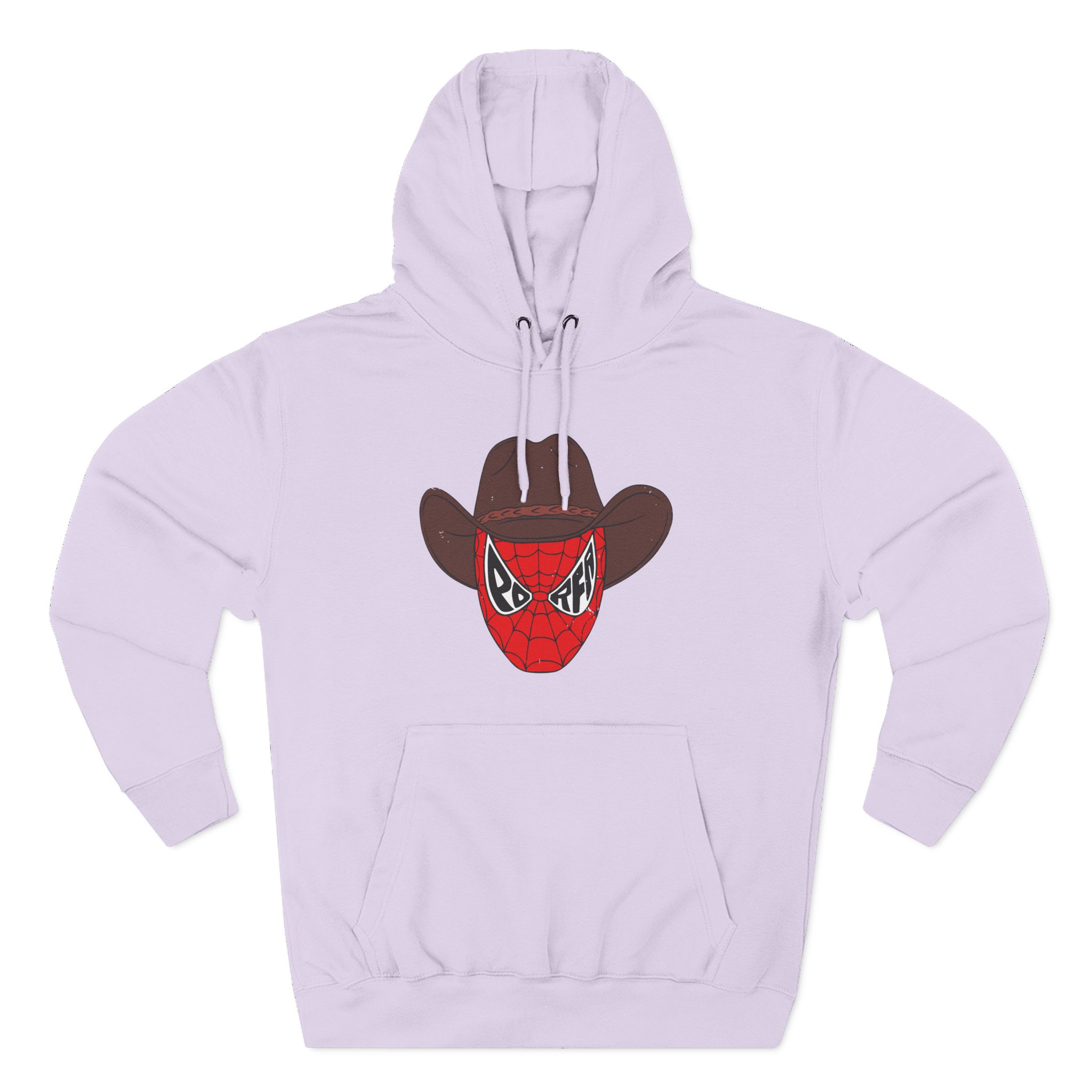 Porfa Spider Man Cowboy Hat Three-Panel Fleece Hoodie