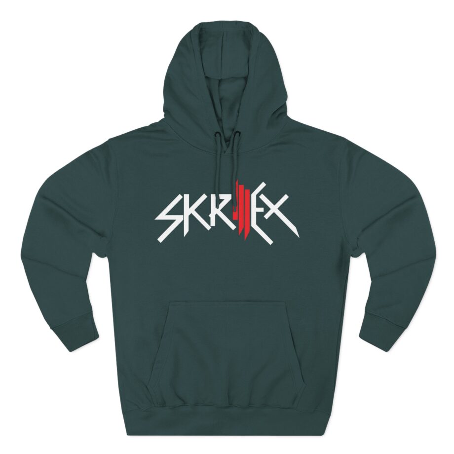 Skrillex Logo Three-Panel Fleece Hoodie