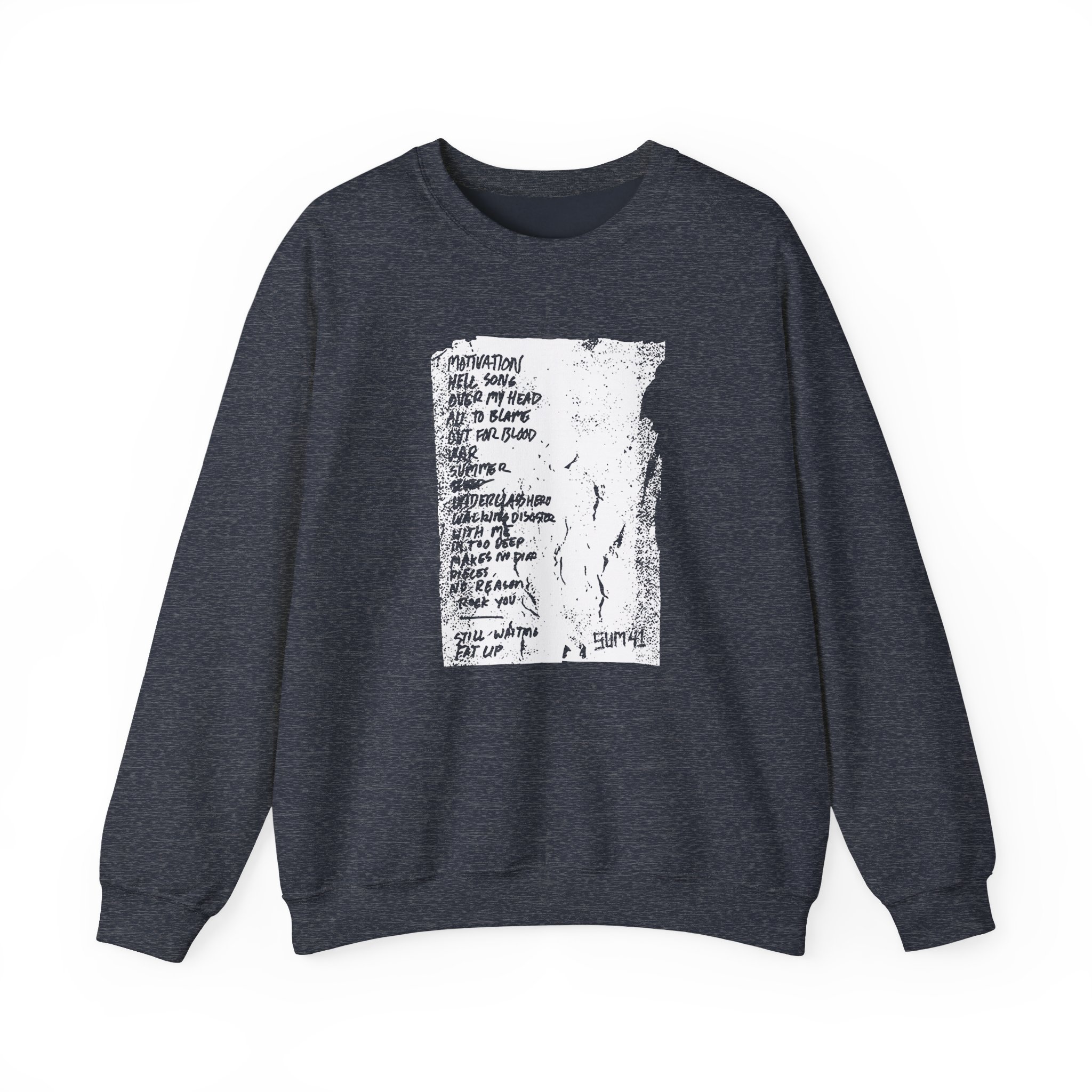 Sum 41 Setlist Unisex Heavy Blendâ„¢ Crewneck Sweatshirt