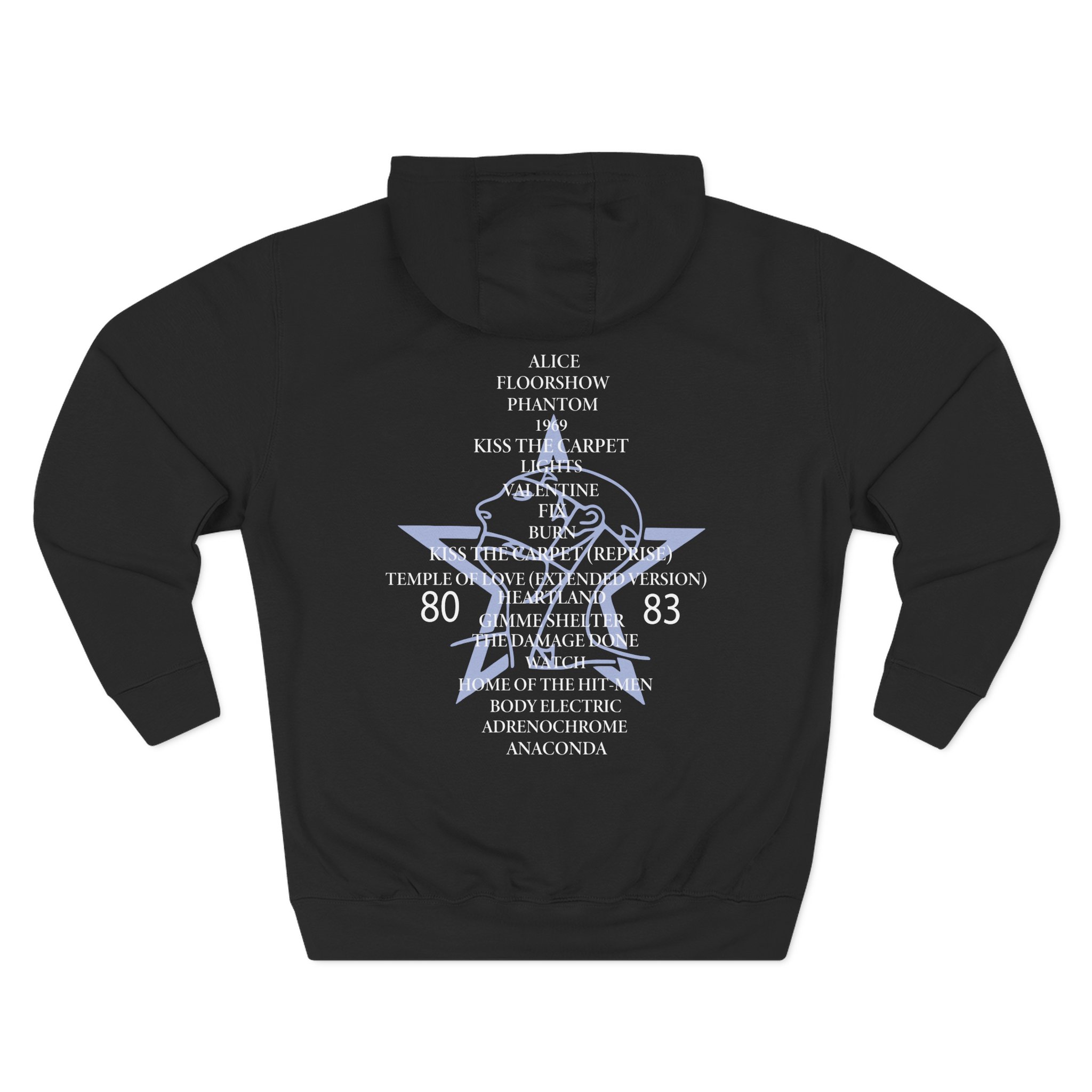 The Sisters Of Mercy, The - Some Girls Wander By Mistake Three-Panel Fleece Hoodie