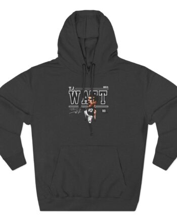 Tj Watt Cartoon Three-Panel Fleece Hoodie