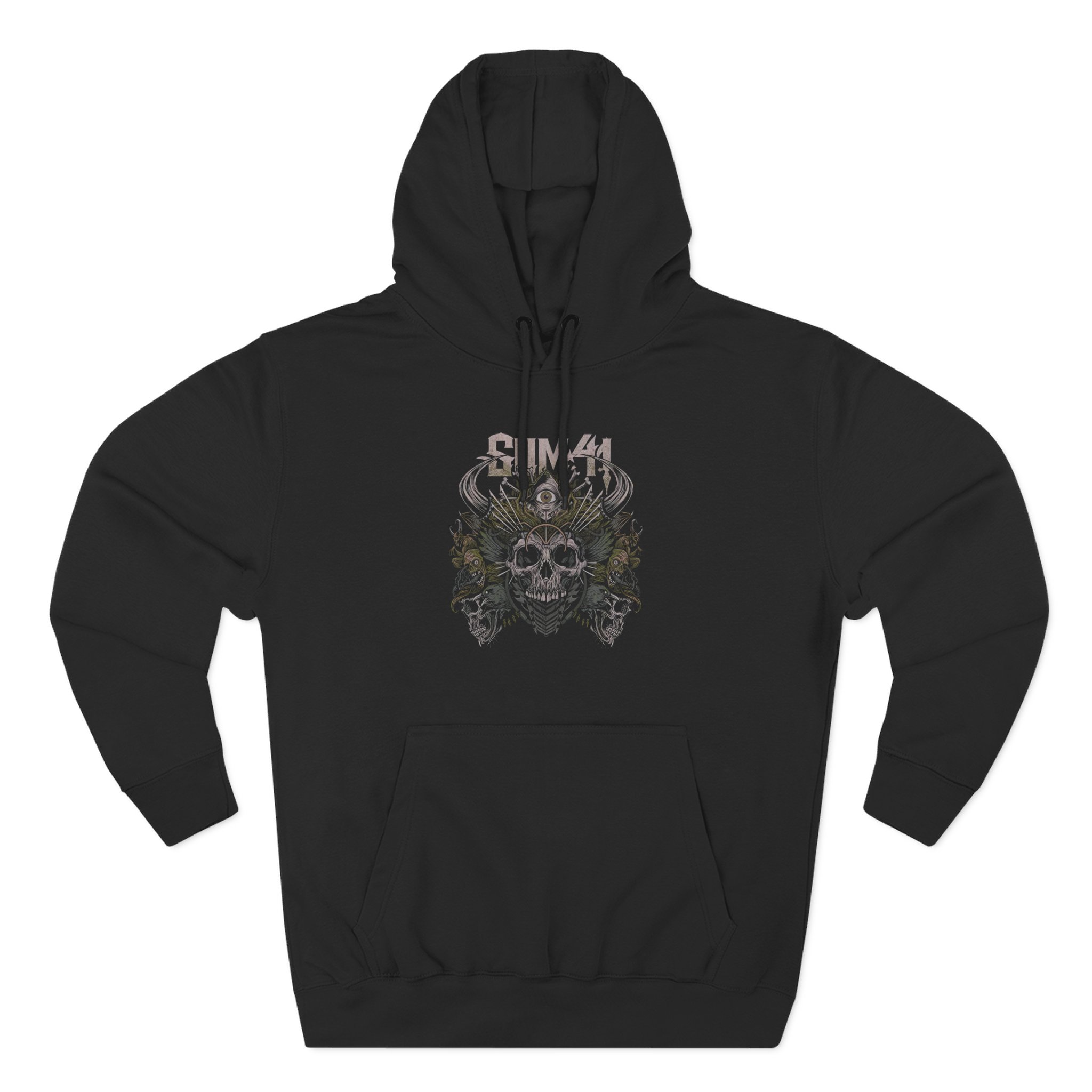 Sum 41 Skull Pyramid Three-Panel Fleece Hoodie
