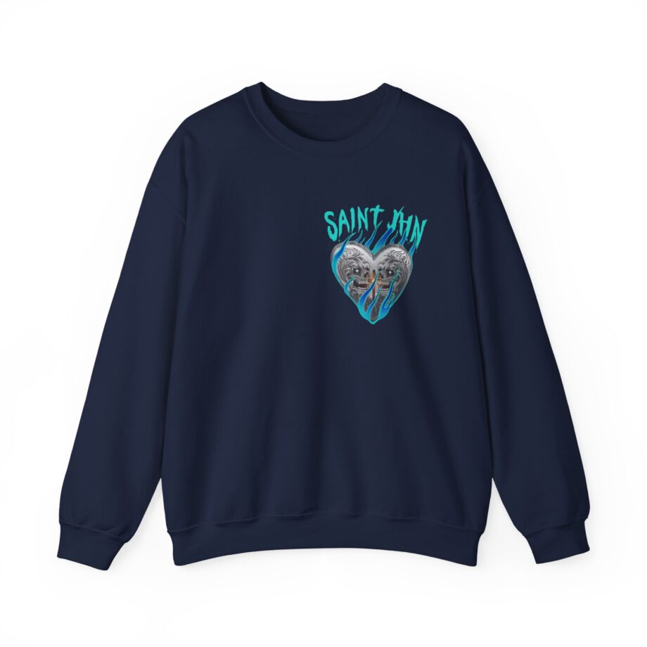 Saint Jhn Chromedd Hearts Icwbdy Unisex Heavy Blend™ Crewneck Sweatshirt