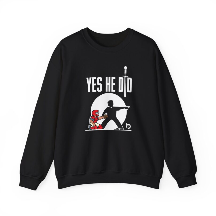 Trevor Bauer Yes He Did Unisex Heavy Blend™ Crewneck Sweatshirt