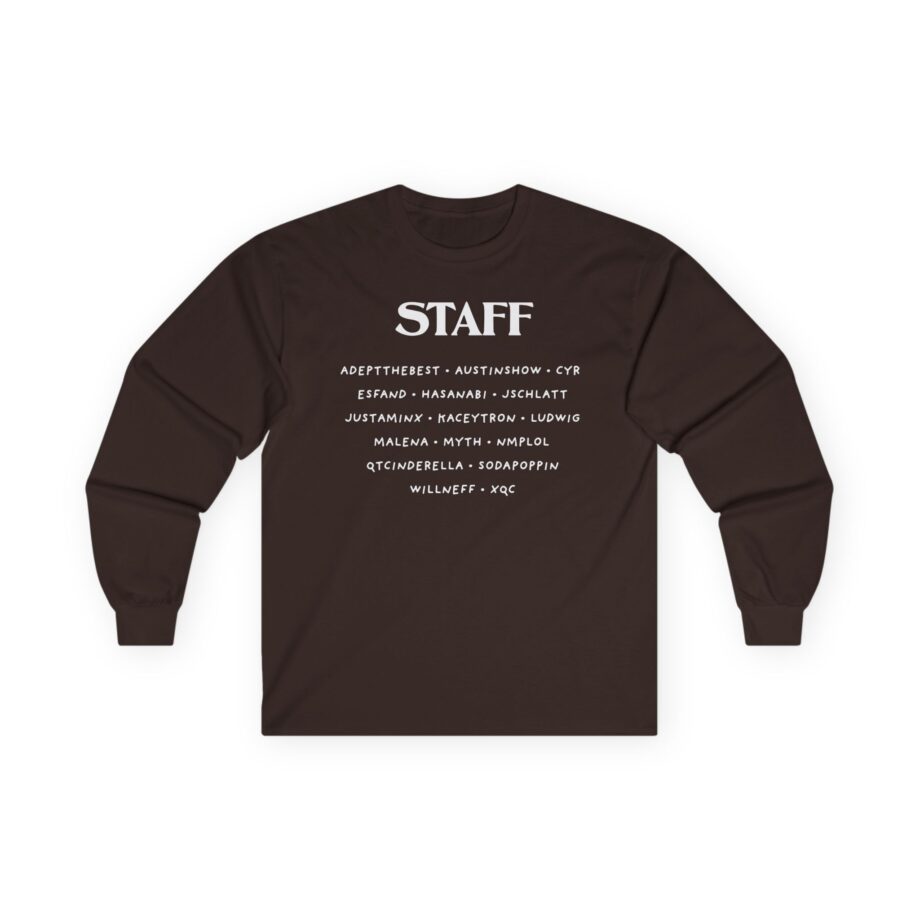 Qtcinderella Shit Camp Staff Unisex Ultra Cotton Long Sleeve Tee