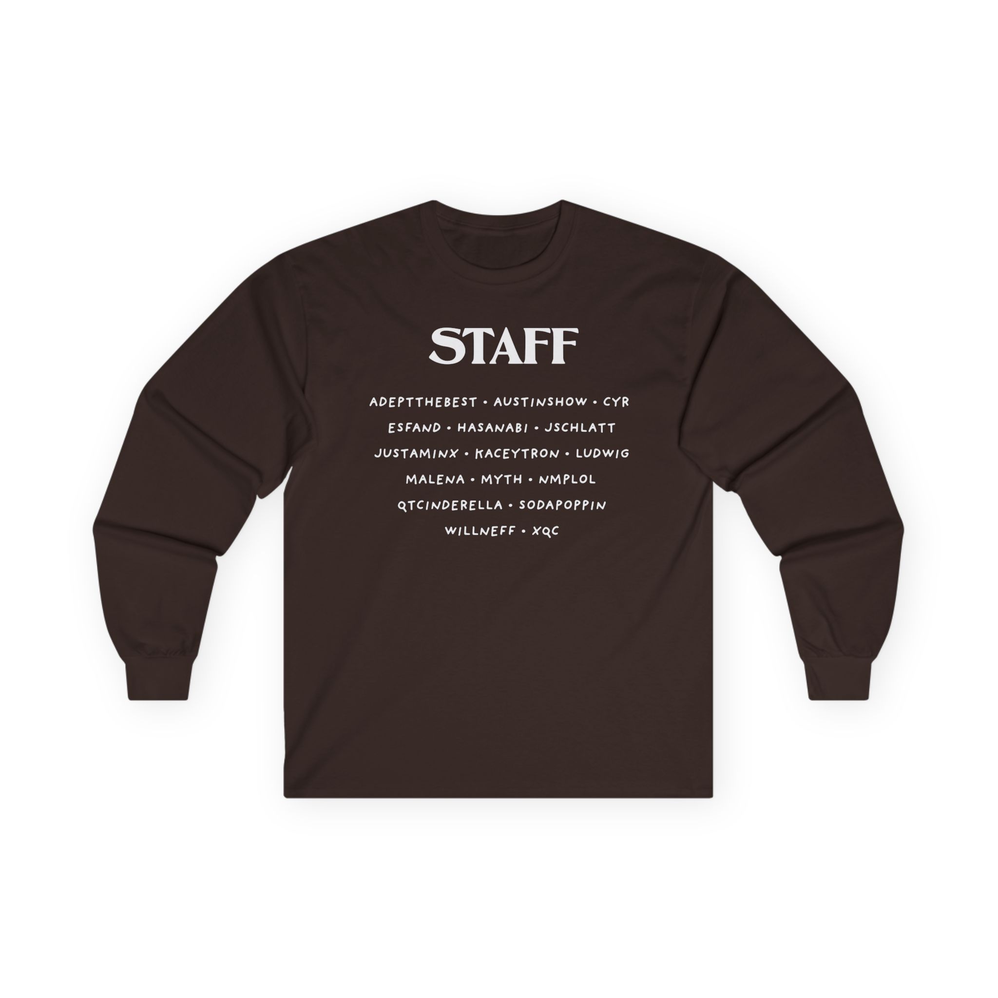 Qtcinderella Shit Camp Staff Unisex Ultra Cotton Long Sleeve Tee