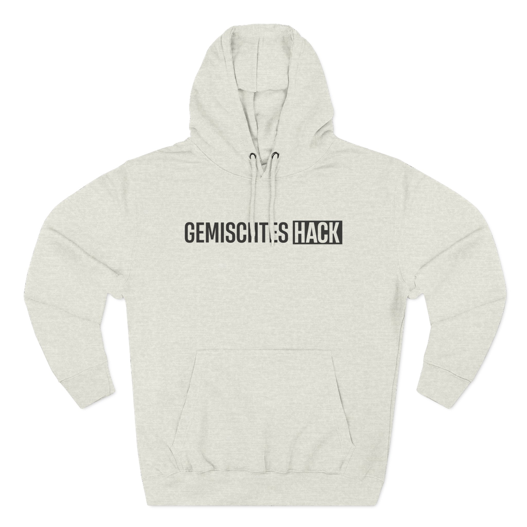 Gemischtes Hack Logo Three-Panel Fleece Hoodie