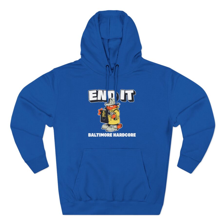 End It Baltimore Hardcore Three-Panel Fleece Hoodie