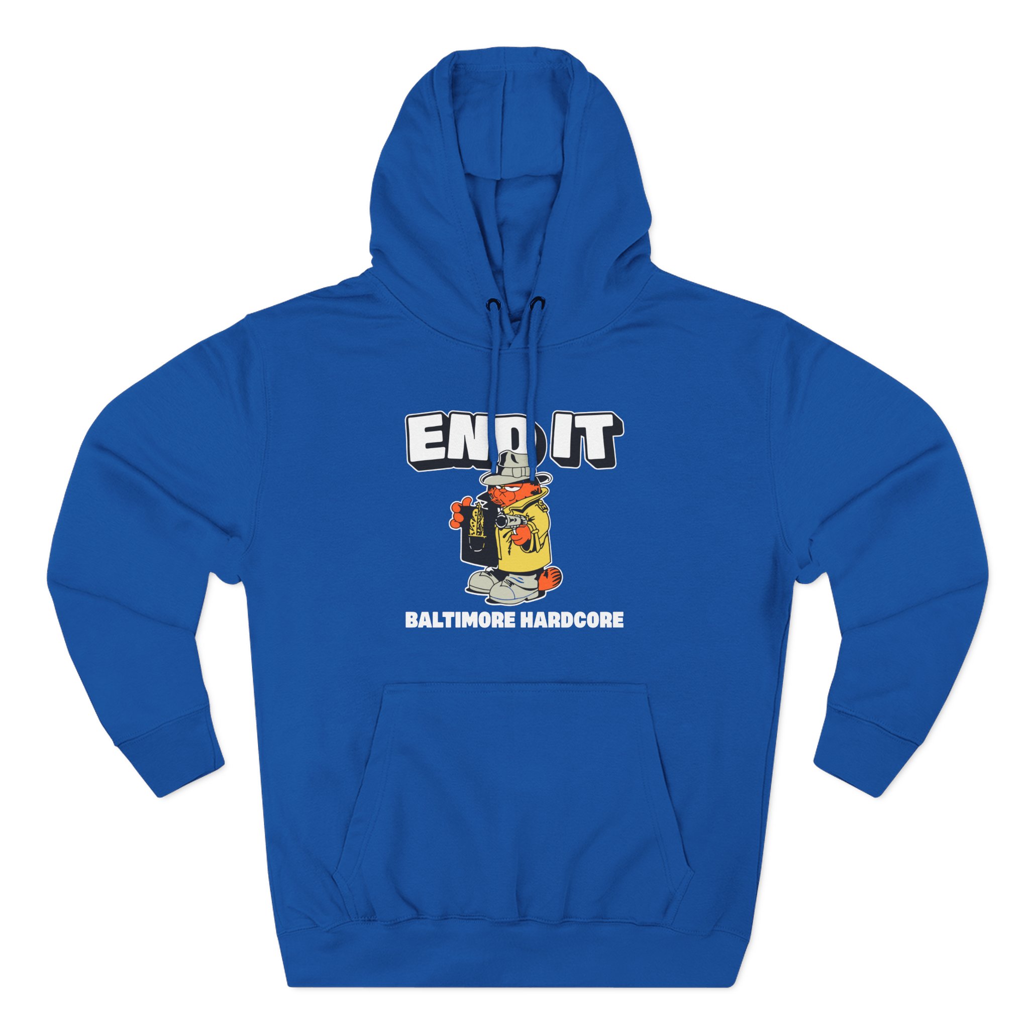 End It Baltimore Hardcore Three-Panel Fleece Hoodie
