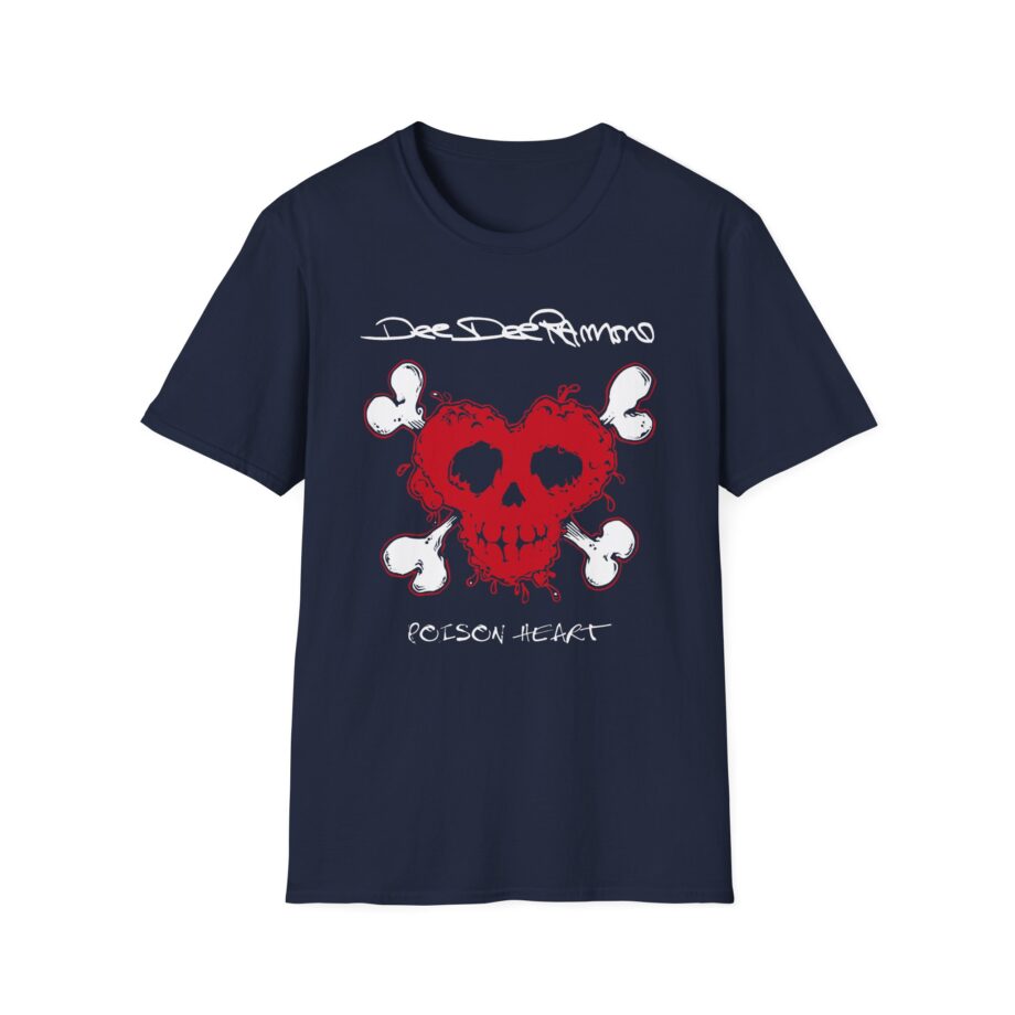 Ramones Distressed Poison Heart Unisex Softstyle T-Shirt