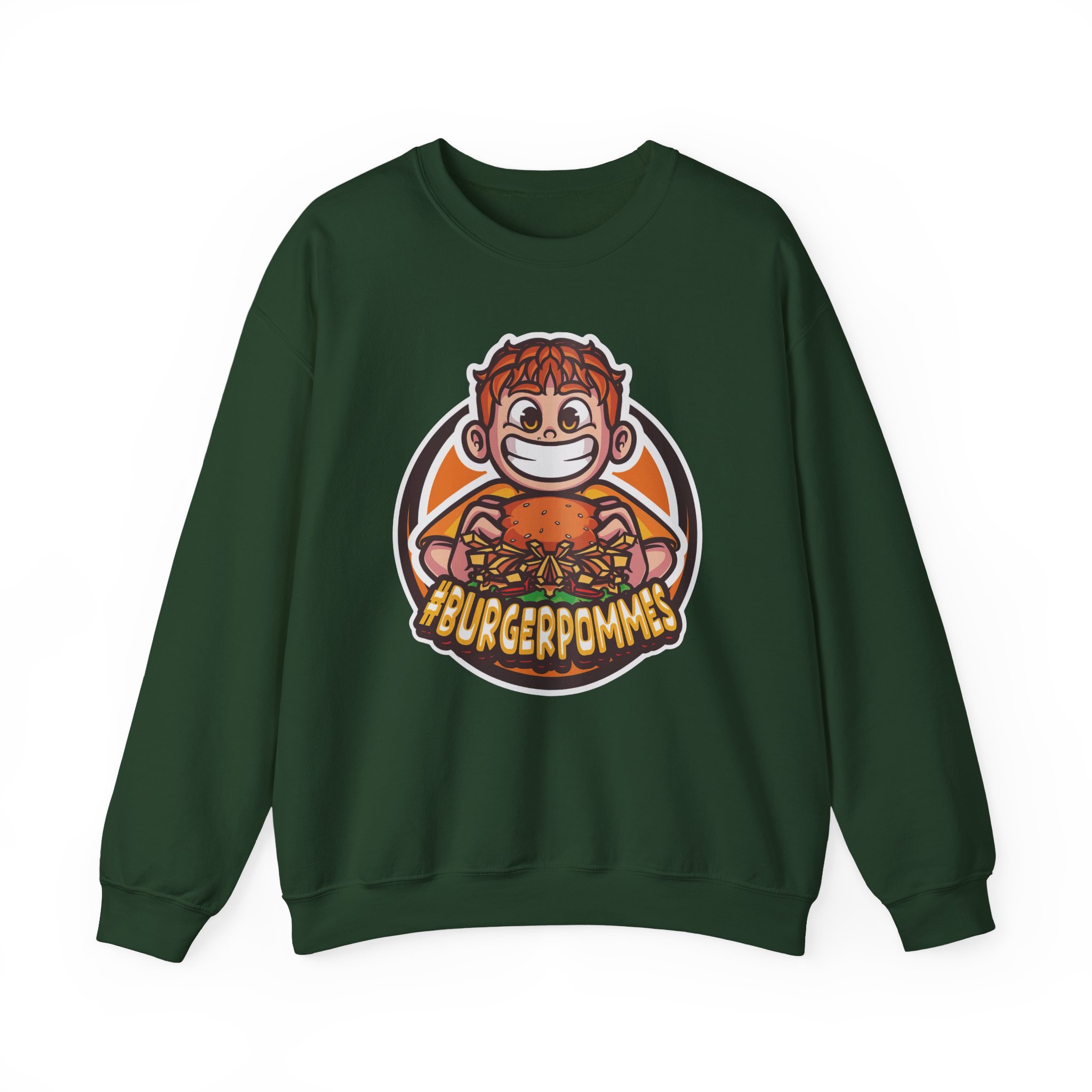 Burger Pommes Unisex Heavy Blendâ„¢ Crewneck Sweatshirt