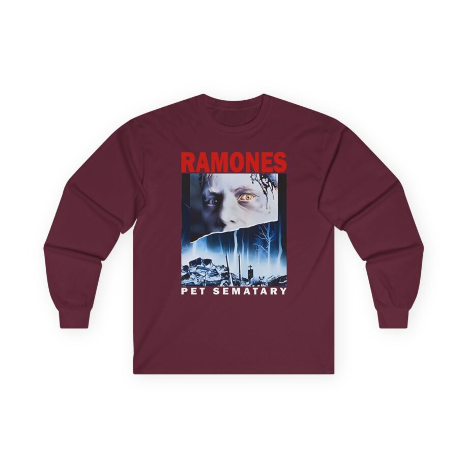 Ramones Pet Sematary T Shirt Unisex Ultra Cotton Long Sleeve Tee