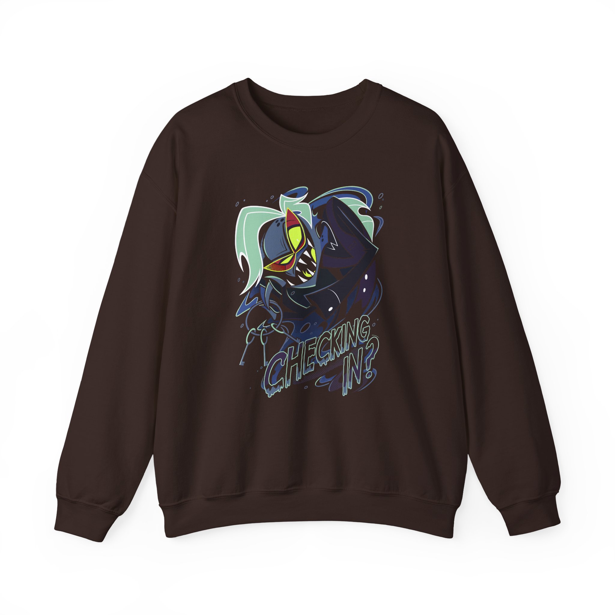 Vivziepop Checking in Unisex Heavy Blendâ„¢ Crewneck Sweatshirt