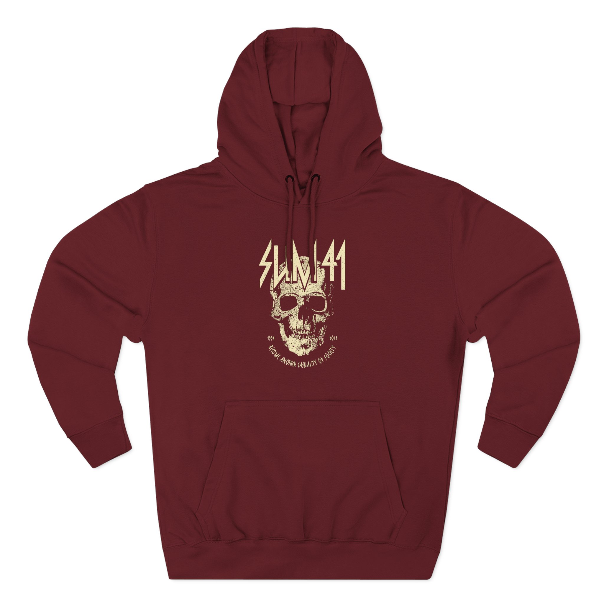 Sum 41 Become Another Casualty Three-Panel Fleece Hoodie