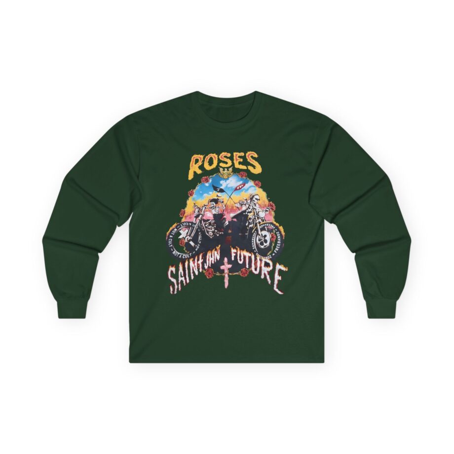 Saint Jhn Not a Cult X Freebandz Roses Unisex Ultra Cotton Long Sleeve Tee