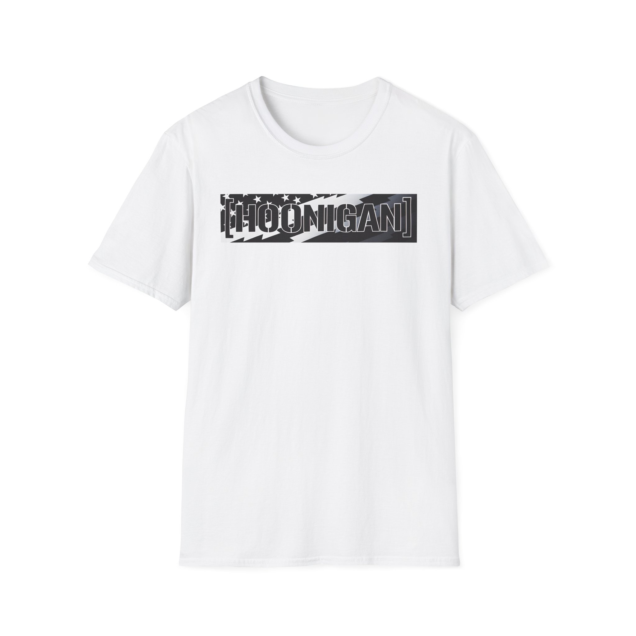 Ken Block Hoonigan Stars & Stripes Censor Bar Unisex Softstyle T-Shirt
