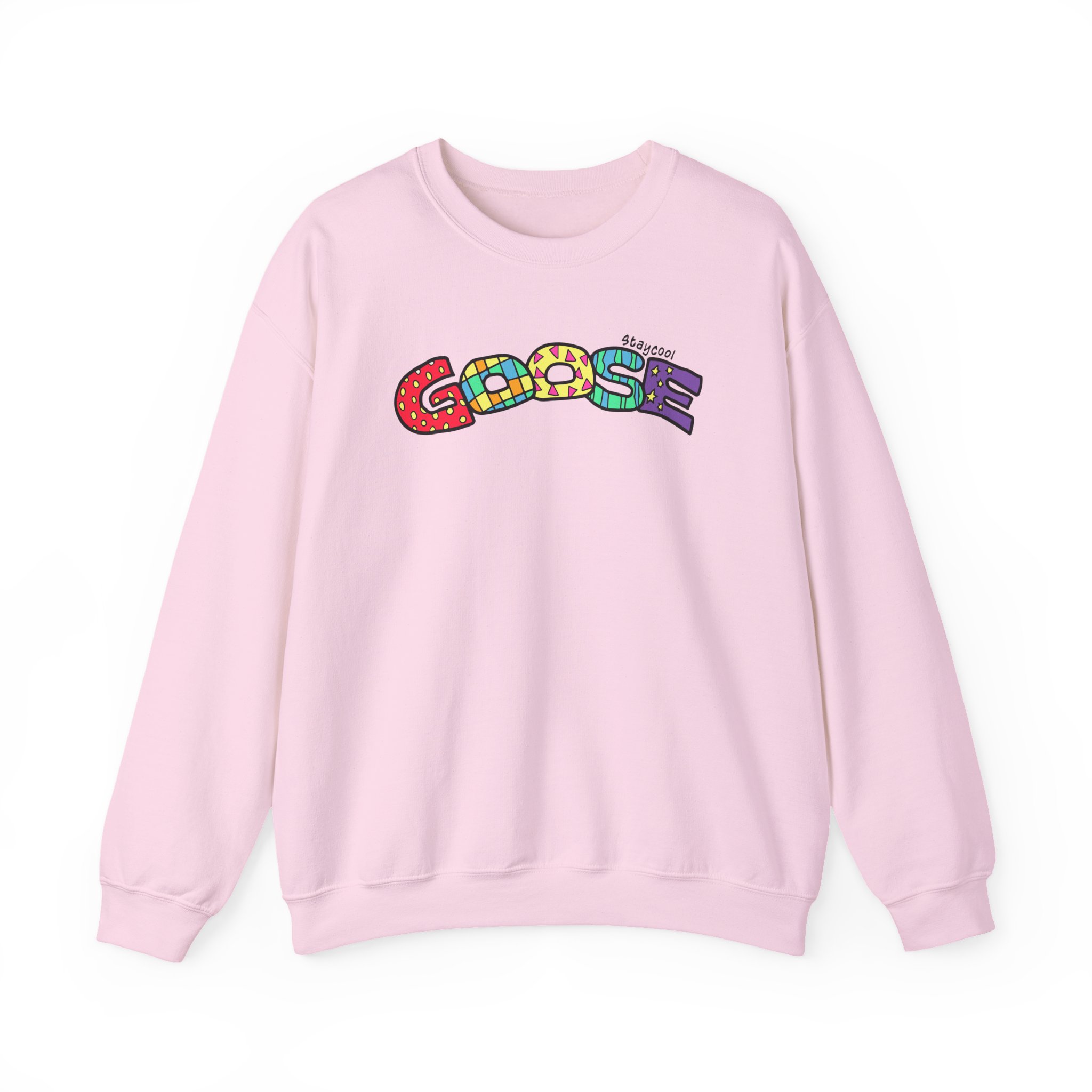 Goose x Staycool   Rainbow Unisex Heavy Blendâ„¢ Crewneck Sweatshirt