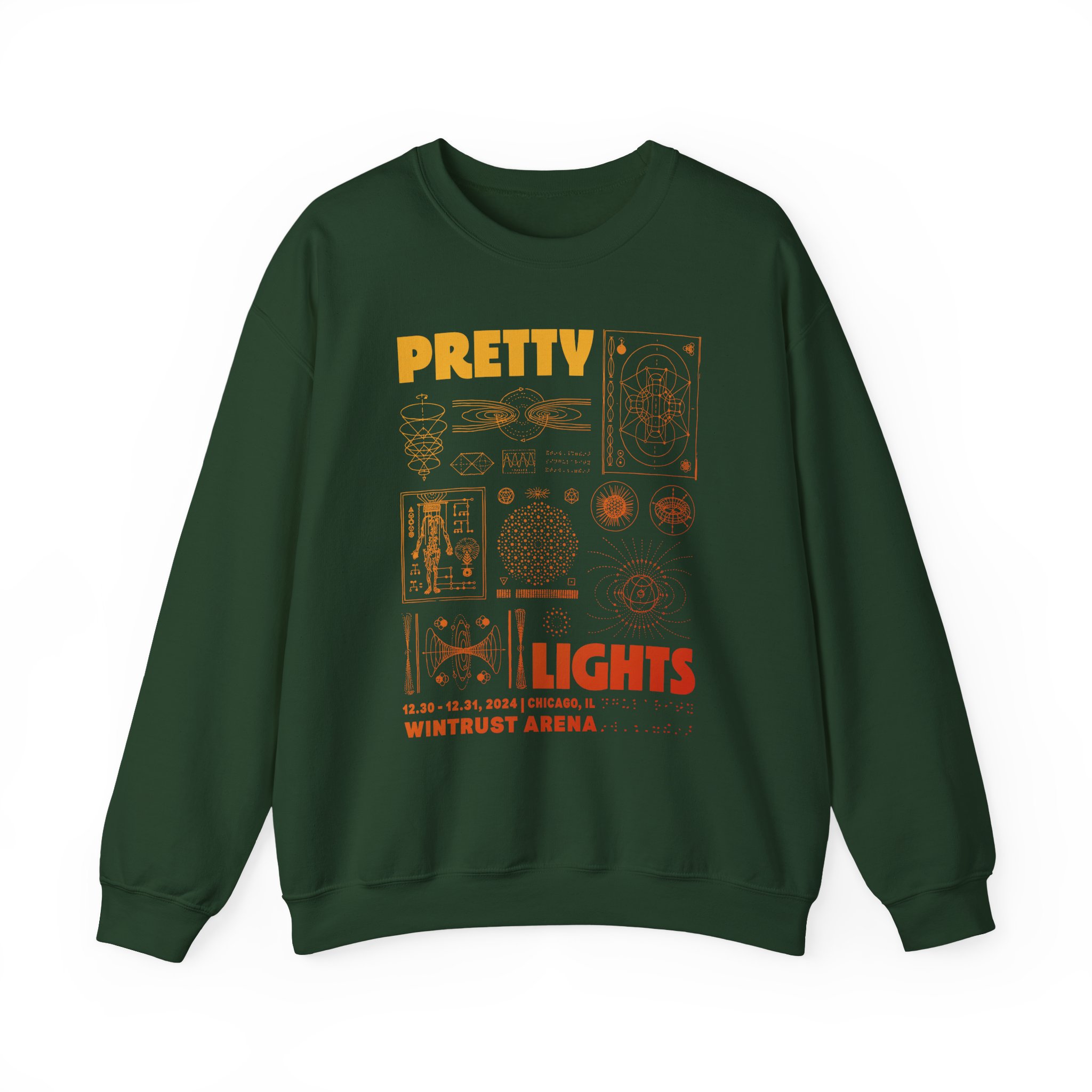 Pretty Lights Lucid Livestream @ Wintrust Arena Unisex Heavy Blendâ„¢ Crewneck Sweatshirt