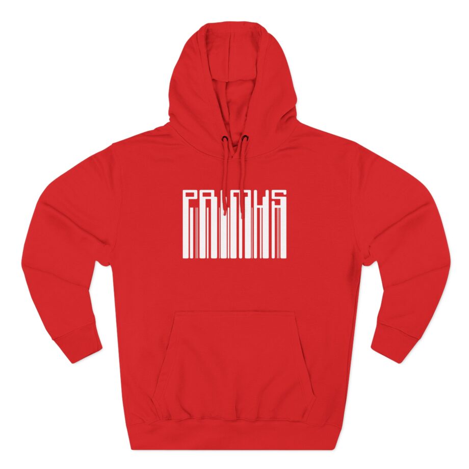 Primus Black Barcode Three-Panel Fleece Hoodie