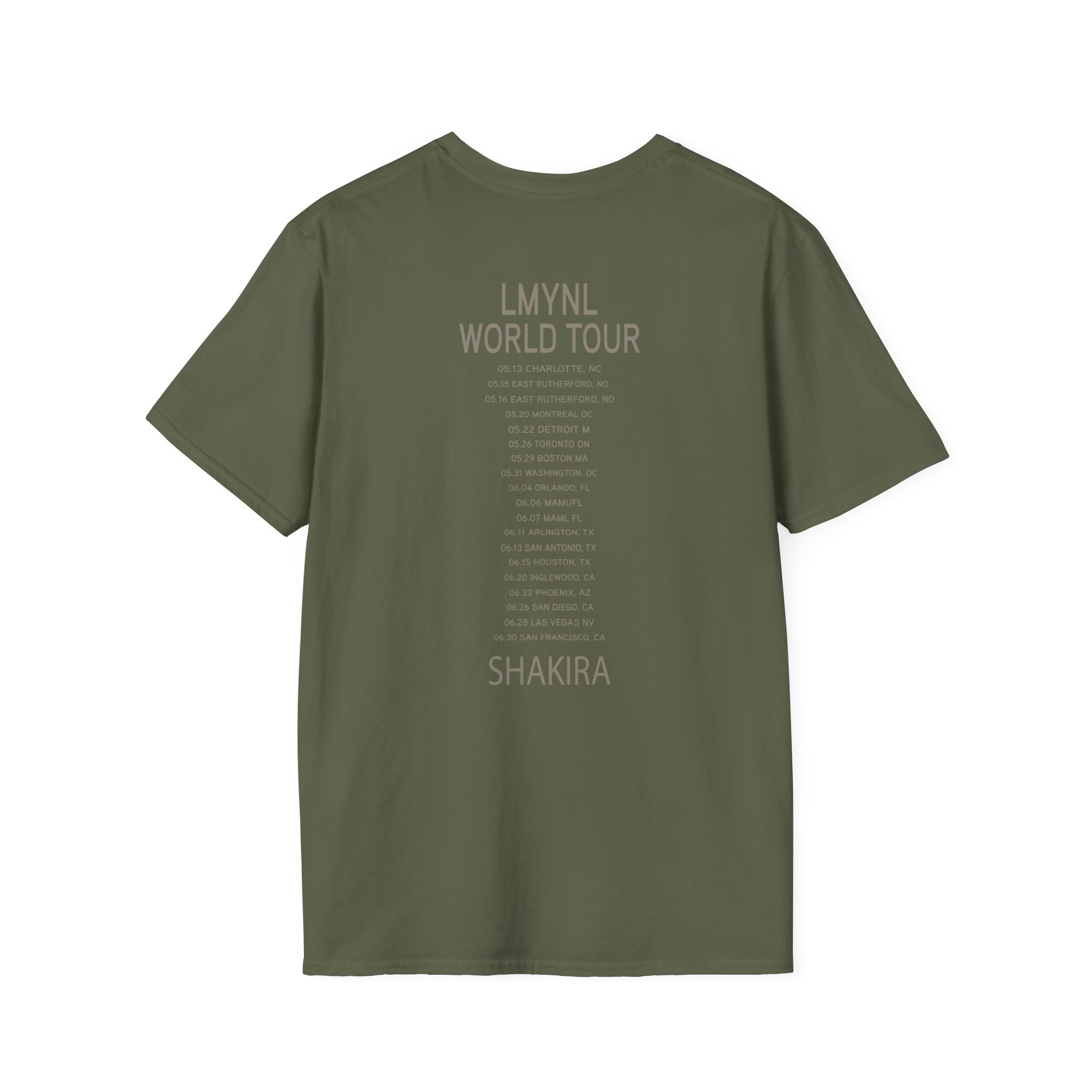 Shakira Dollar Bill Unisex Softstyle T-Shirt