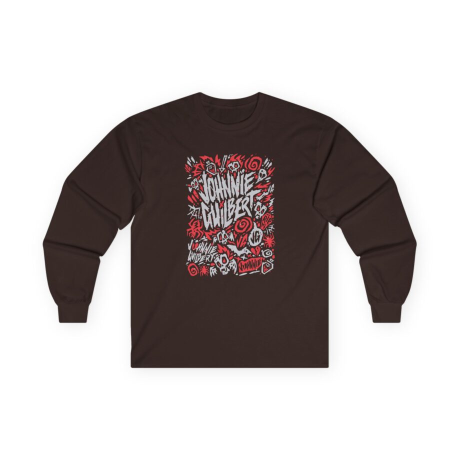 Jake & Johnnie Red Johnnie Guilbert Logo Unisex Ultra Cotton Long Sleeve Tee