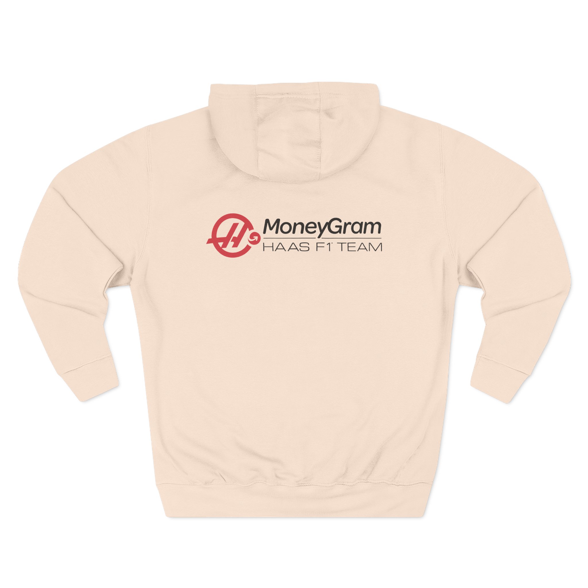 Haas F1 Small Logo Three-Panel Fleece Hoodie