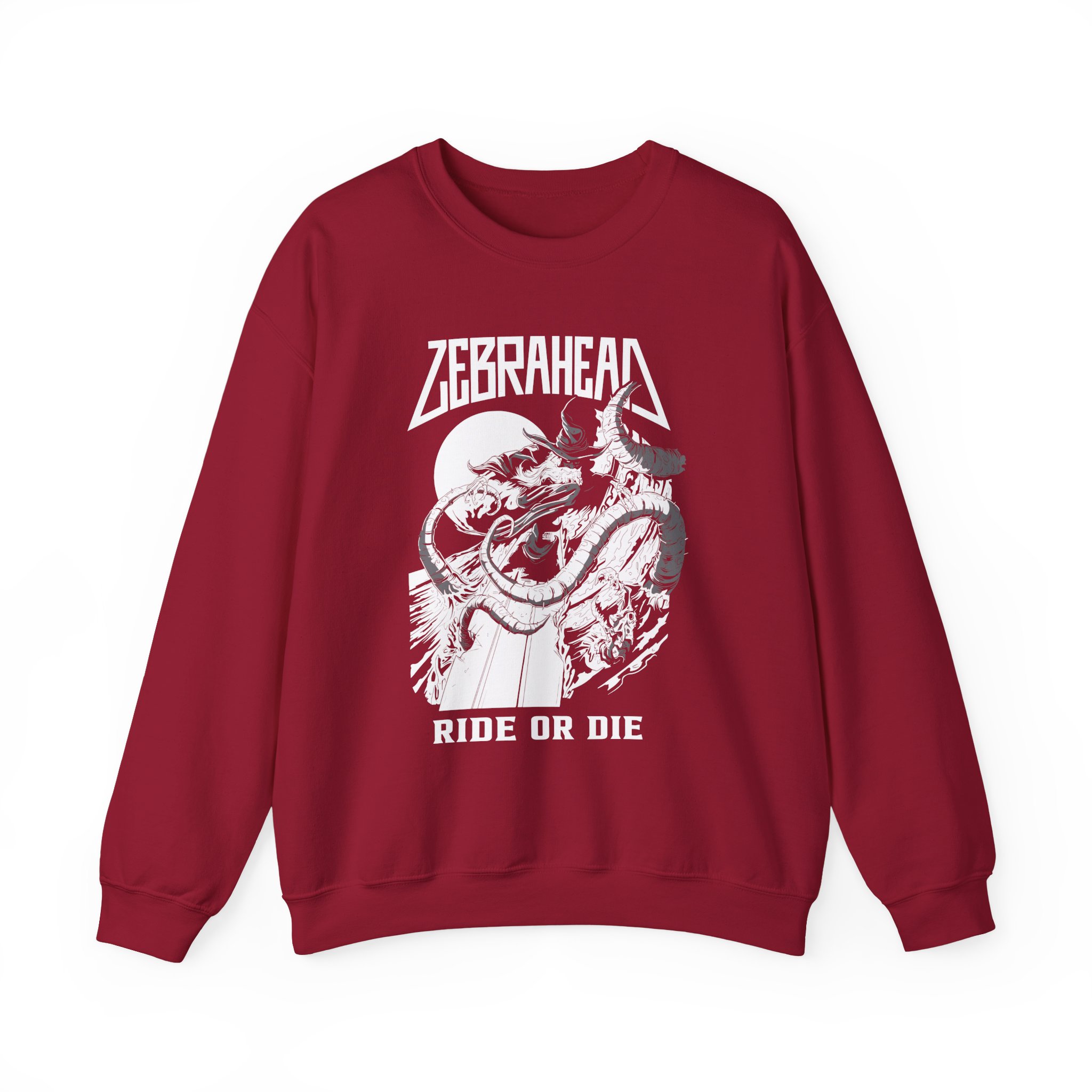 Zebrahead Ride or Die Unisex Heavy Blendâ„¢ Crewneck Sweatshirt