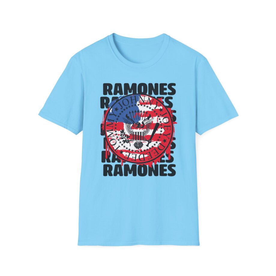 Ramones US Flag Unisex Softstyle T-Shirt