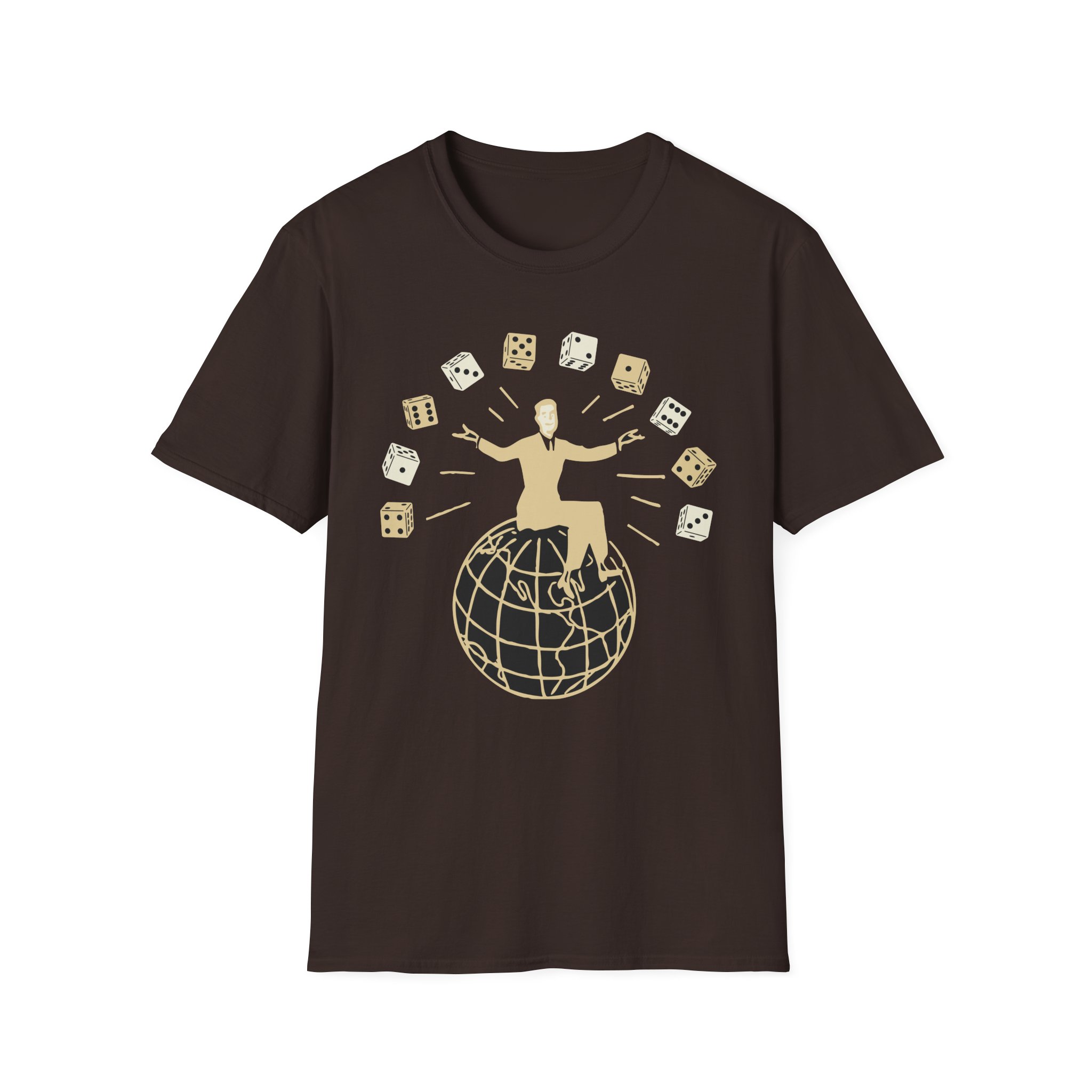 Set Your Goals Dice Unisex Softstyle T-Shirt