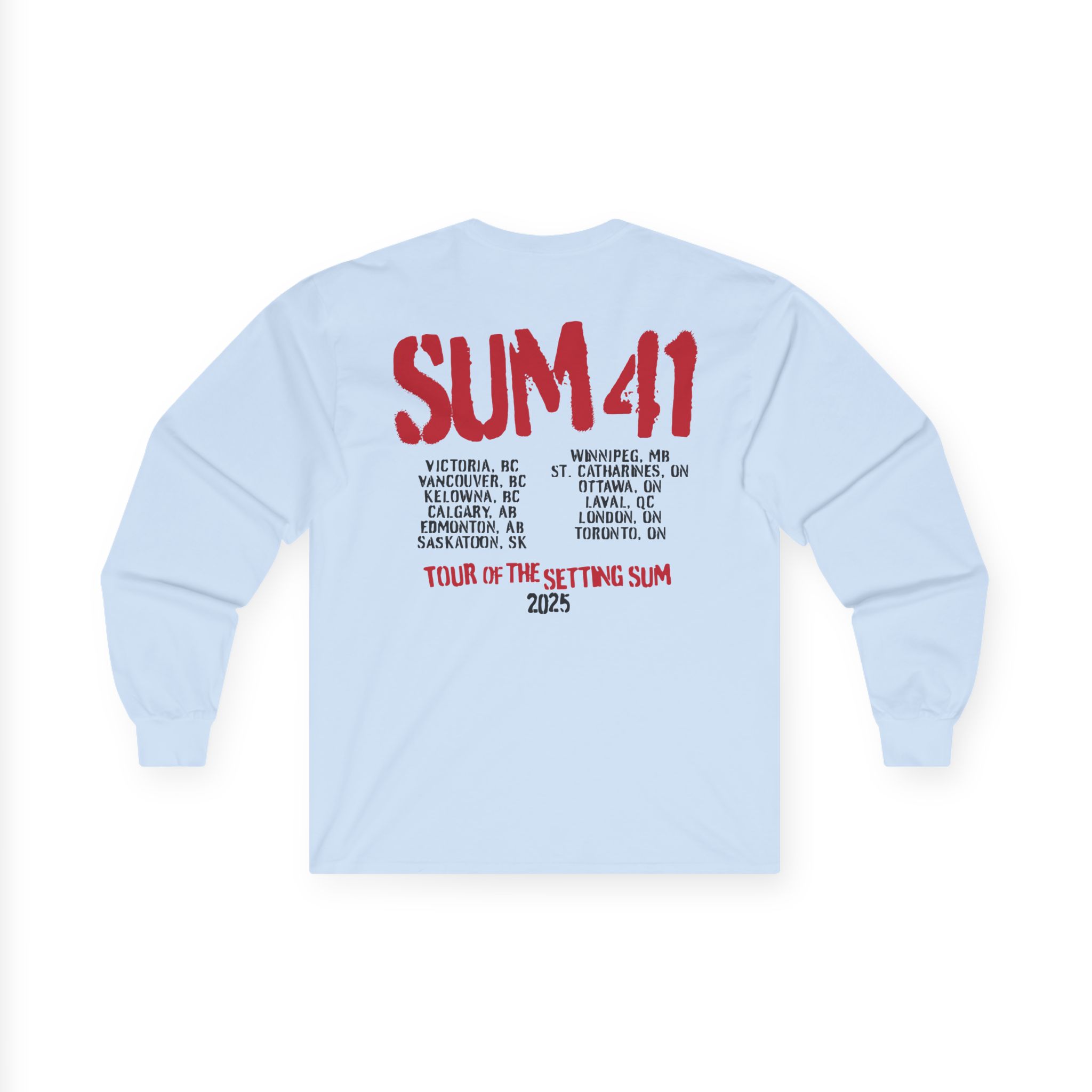 Sum 41 the Final Tour Unisex Ultra Cotton Long Sleeve Tee