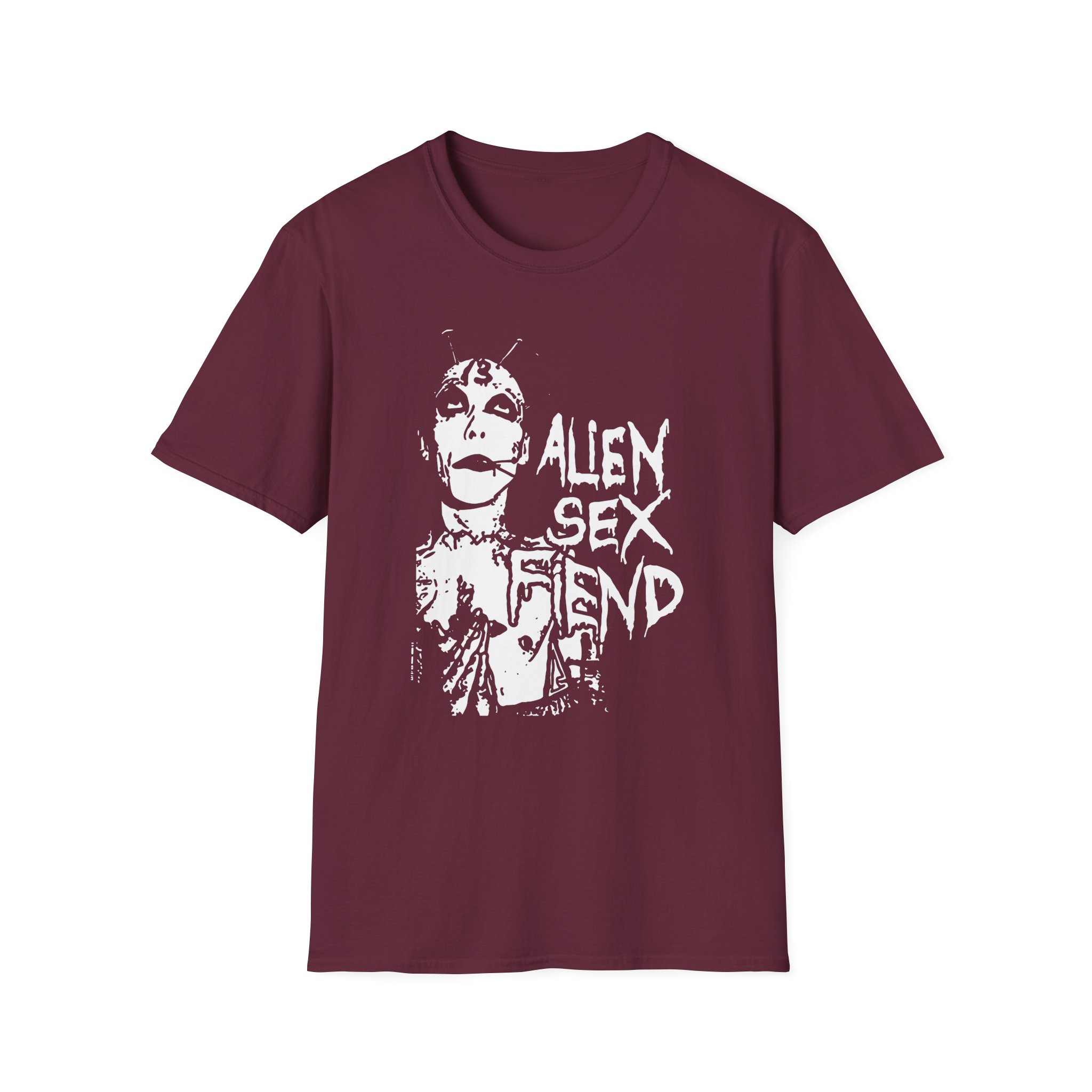 Alien Sex Fiend 13 Head Unisex Softstyle T-Shirt
