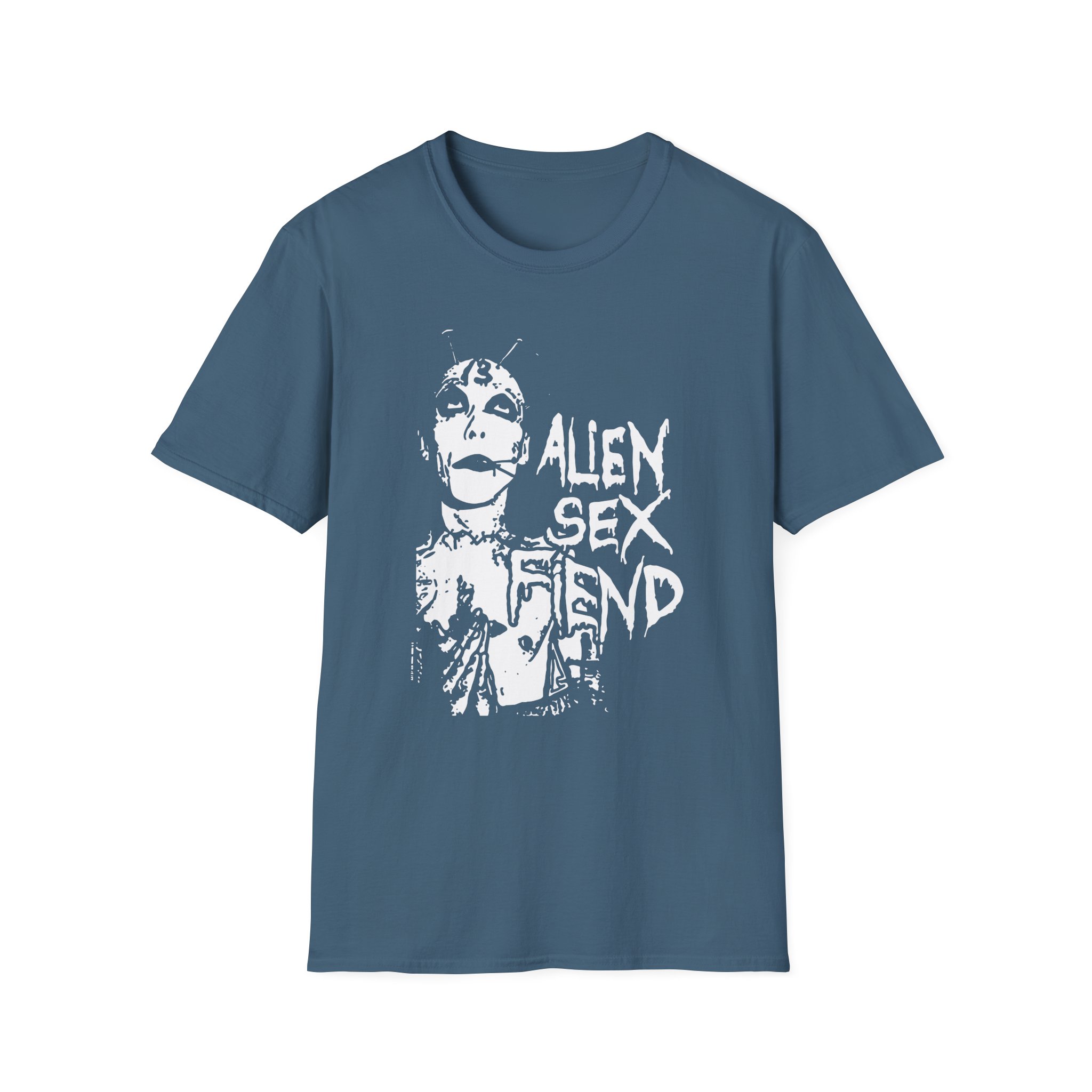 Alien Sex Fiend 13 Head Unisex Softstyle T-Shirt