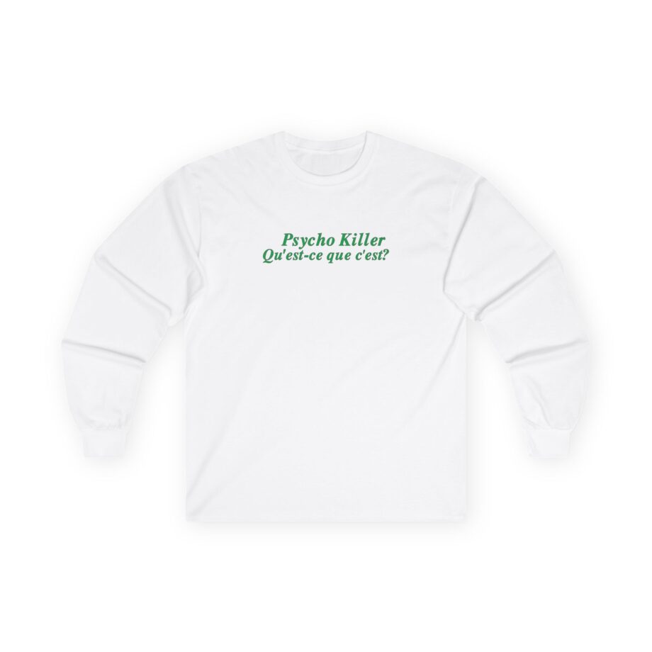 Miley Cyrus Talking Heads X Miley Psycho Killer Unisex Ultra Cotton Long Sleeve Tee