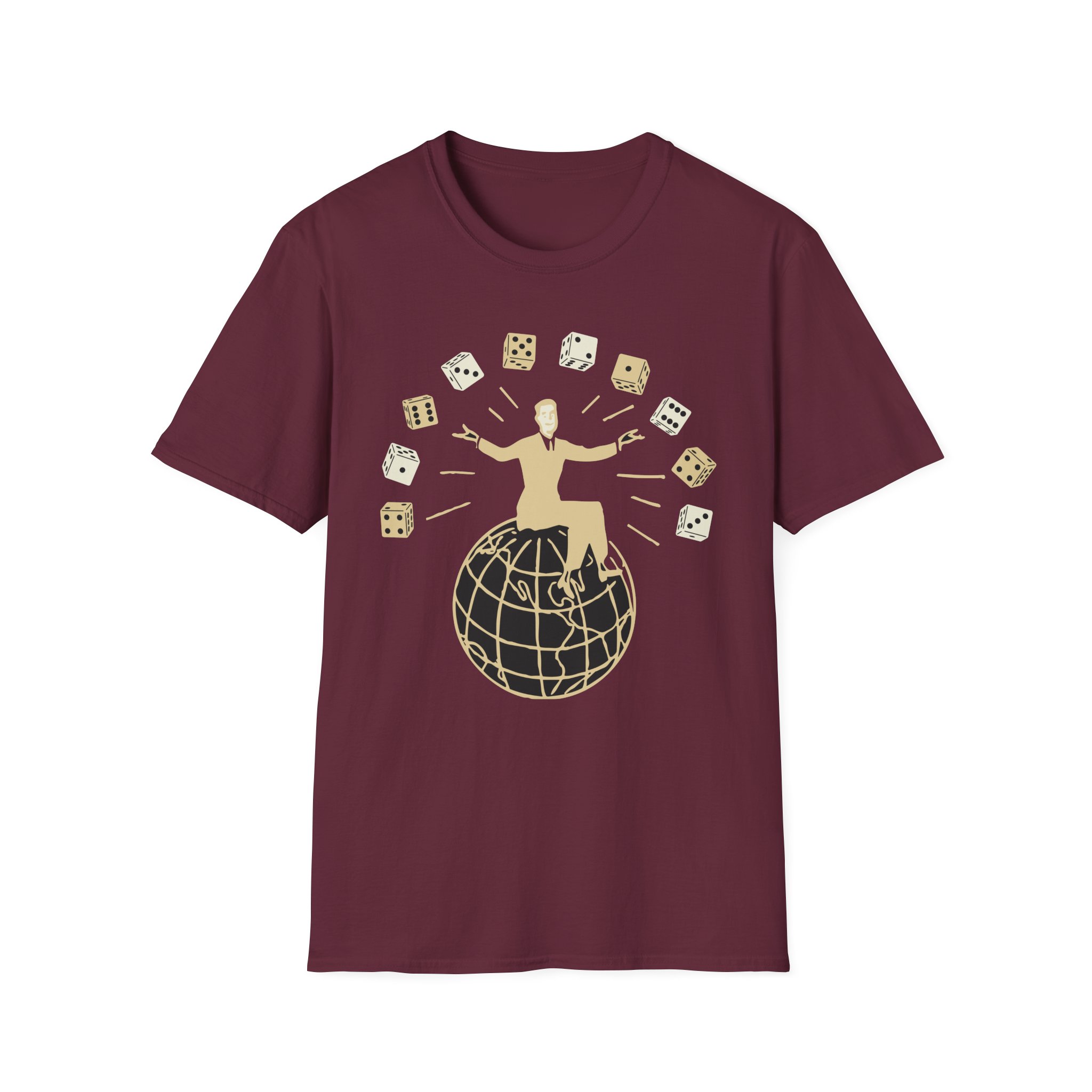 Set Your Goals Dice Unisex Softstyle T-Shirt