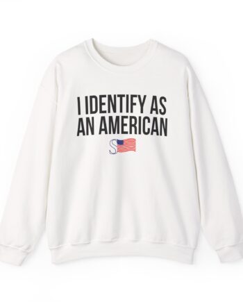 Sean Strickland I Identify as an American Unisex Heavy Blend™ Crewneck Sweatshirt