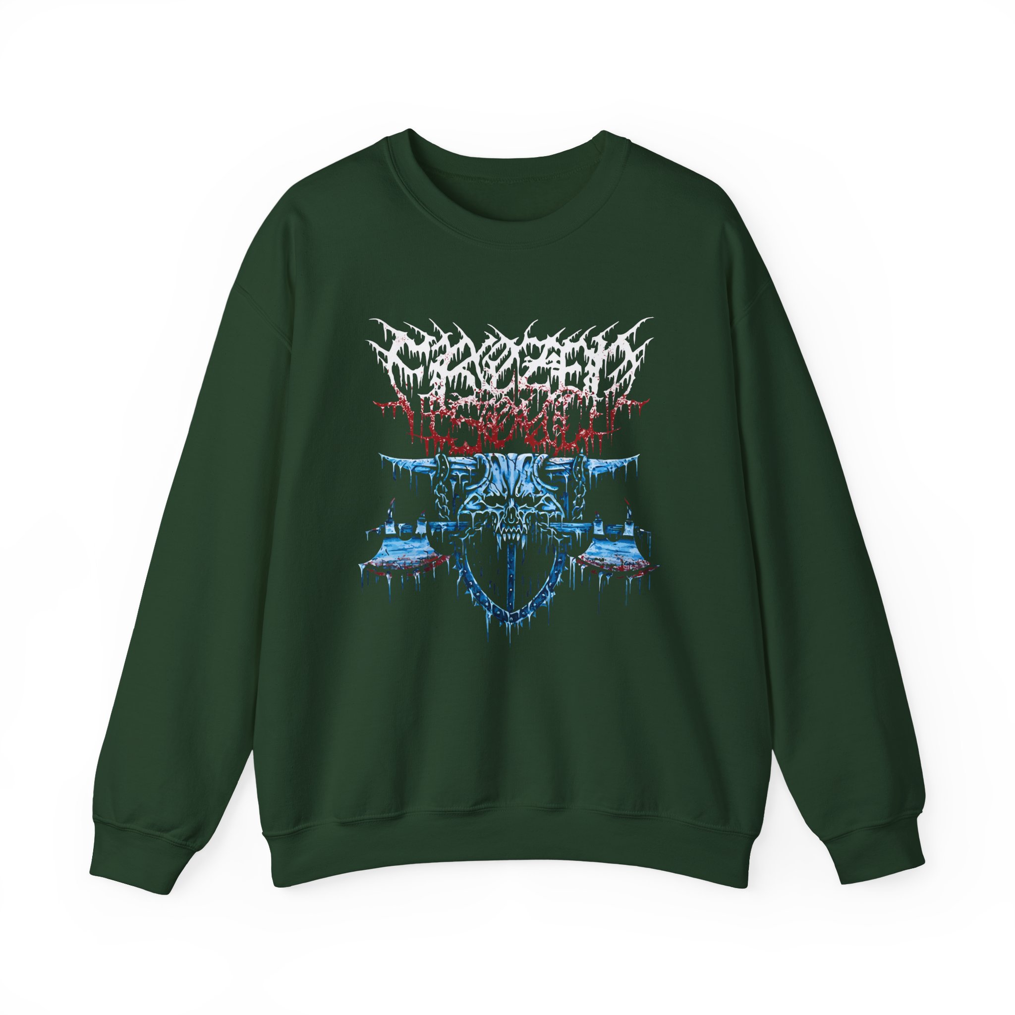 Frozen Soul Long Horn Unisex Heavy Blendâ„¢ Crewneck Sweatshirt